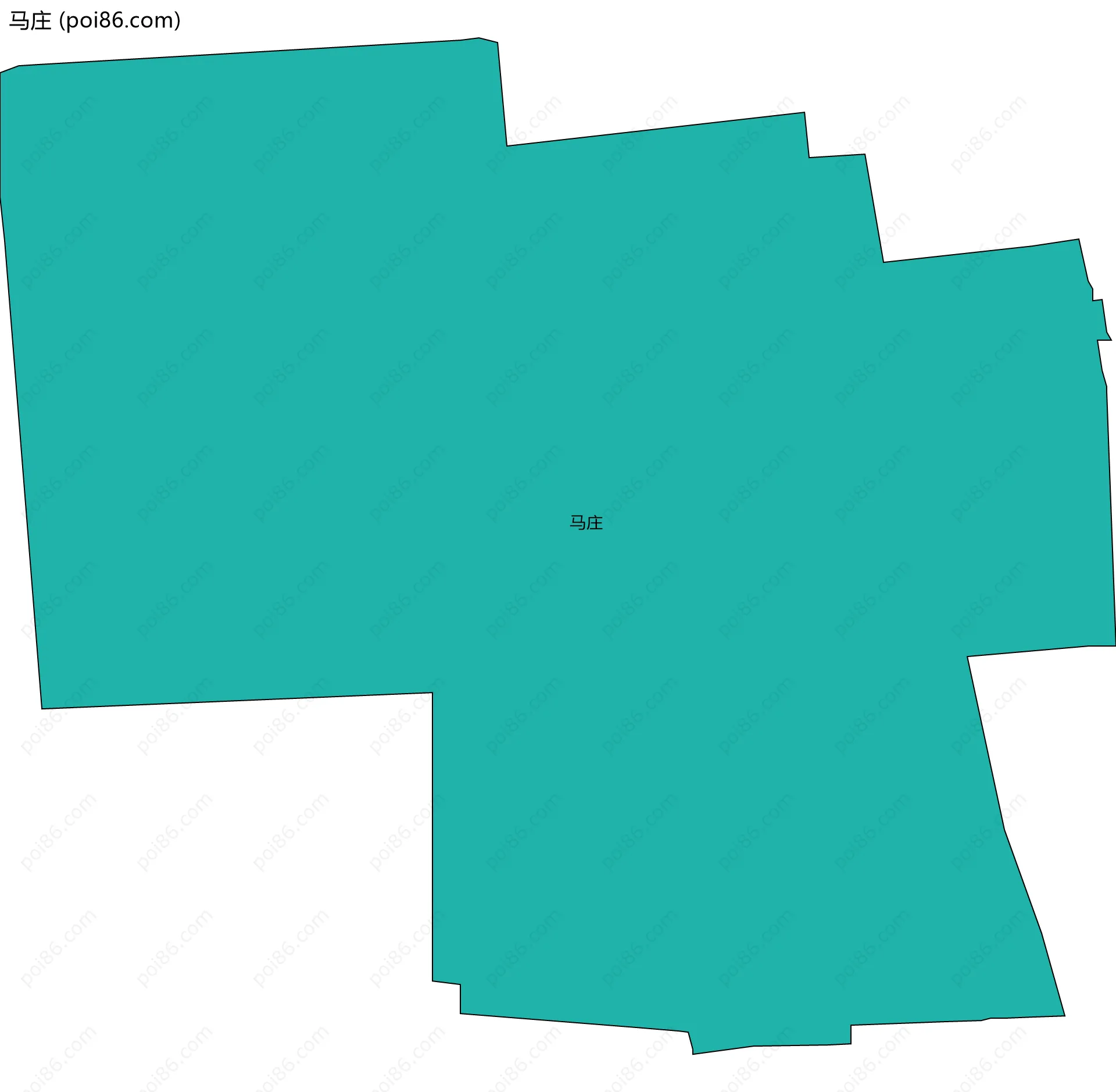 马庄边界地图