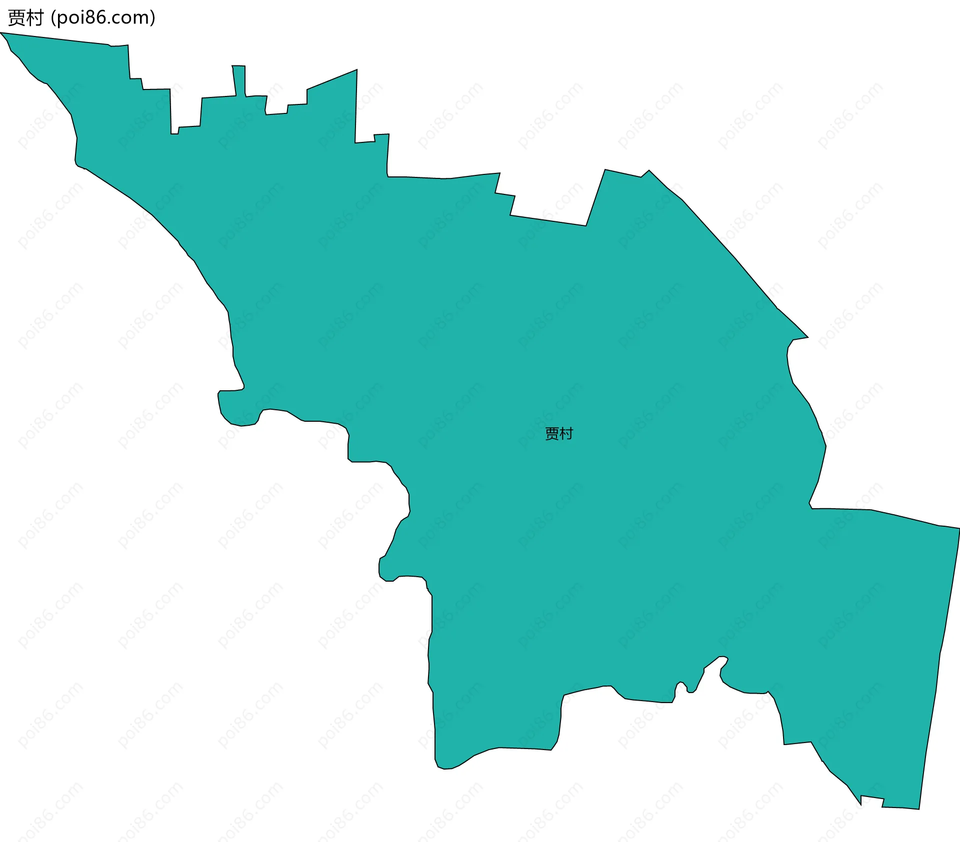贾村边界地图
