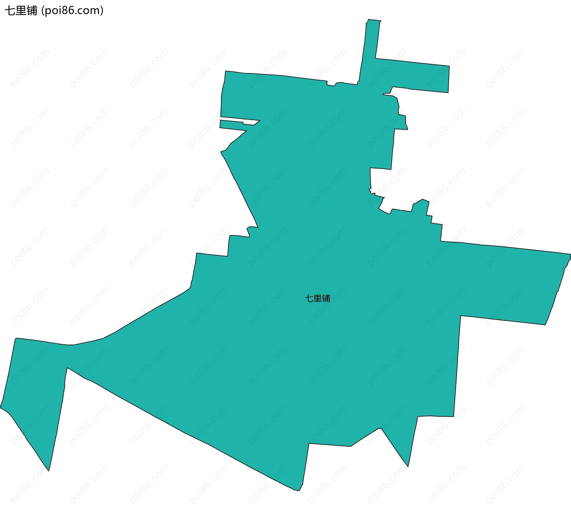七里铺边界地图