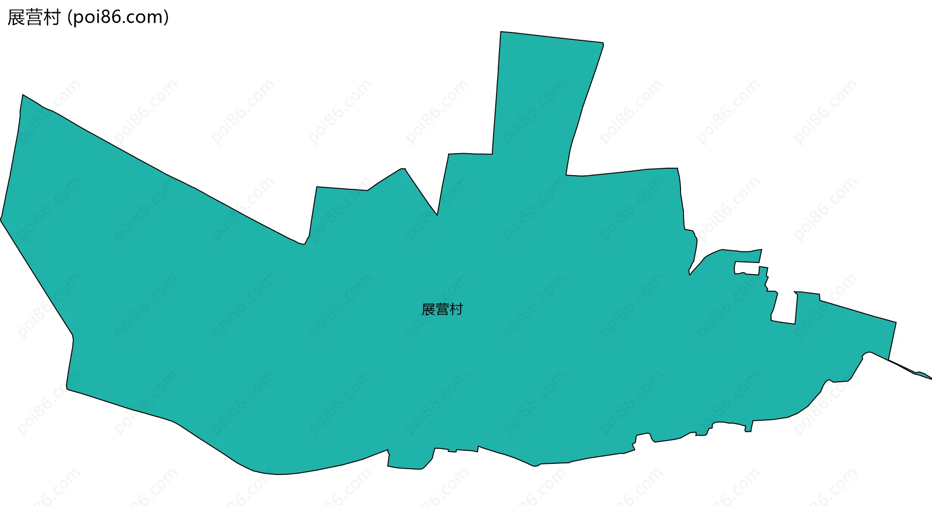 展营村边界地图