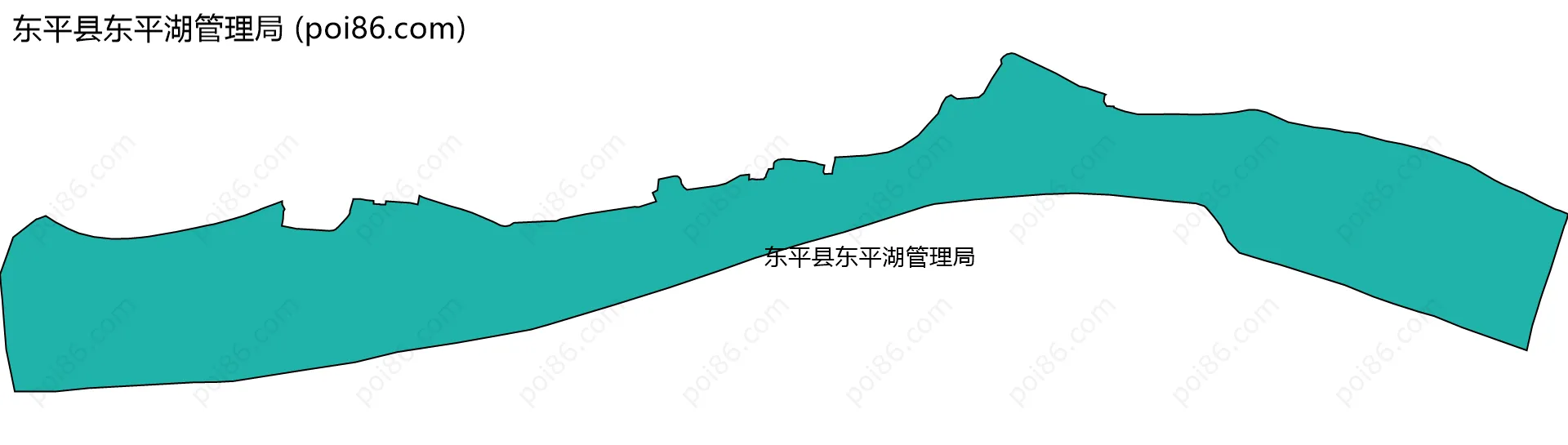 东平县东平湖管理局边界地图