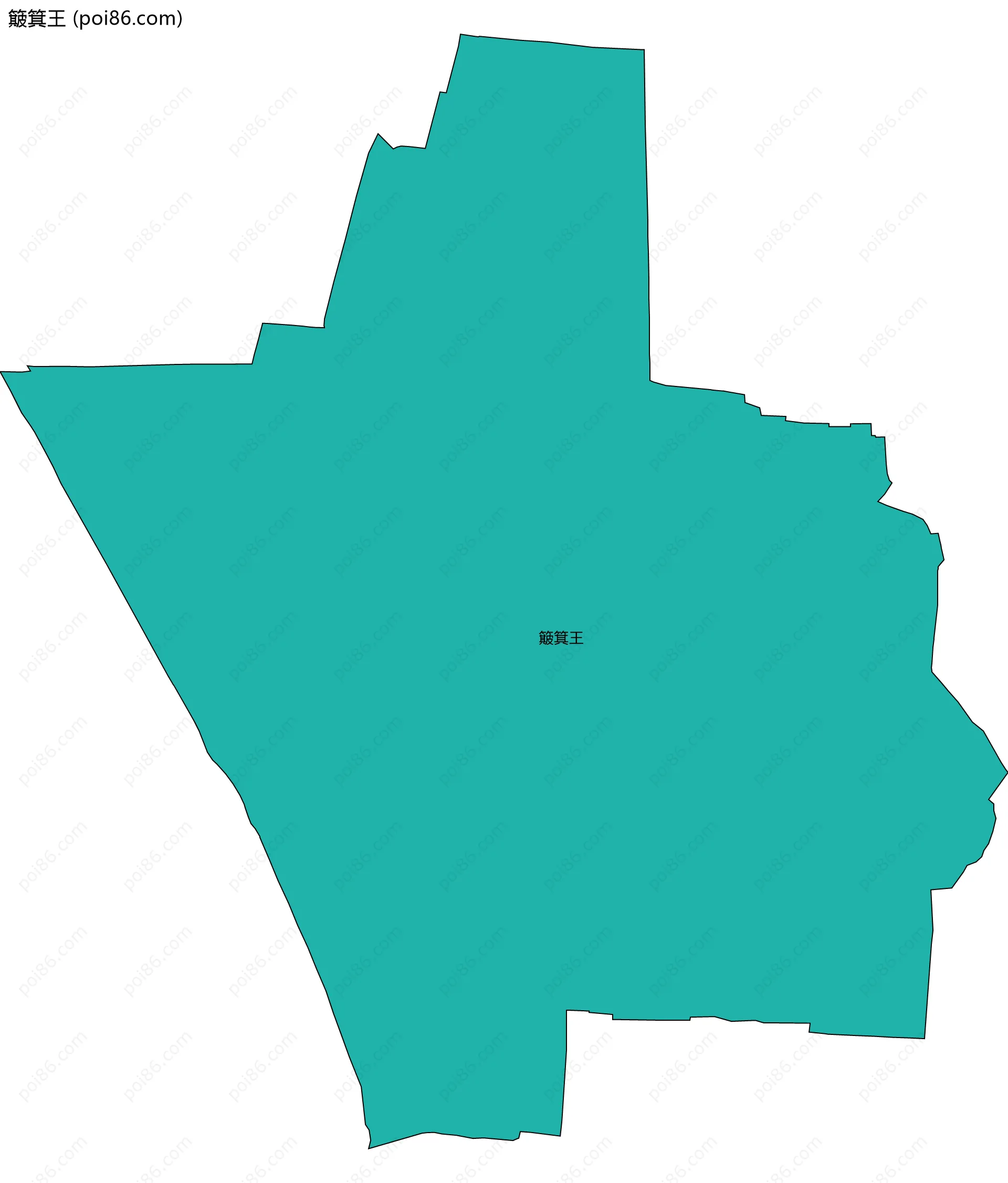 簸箕王边界地图