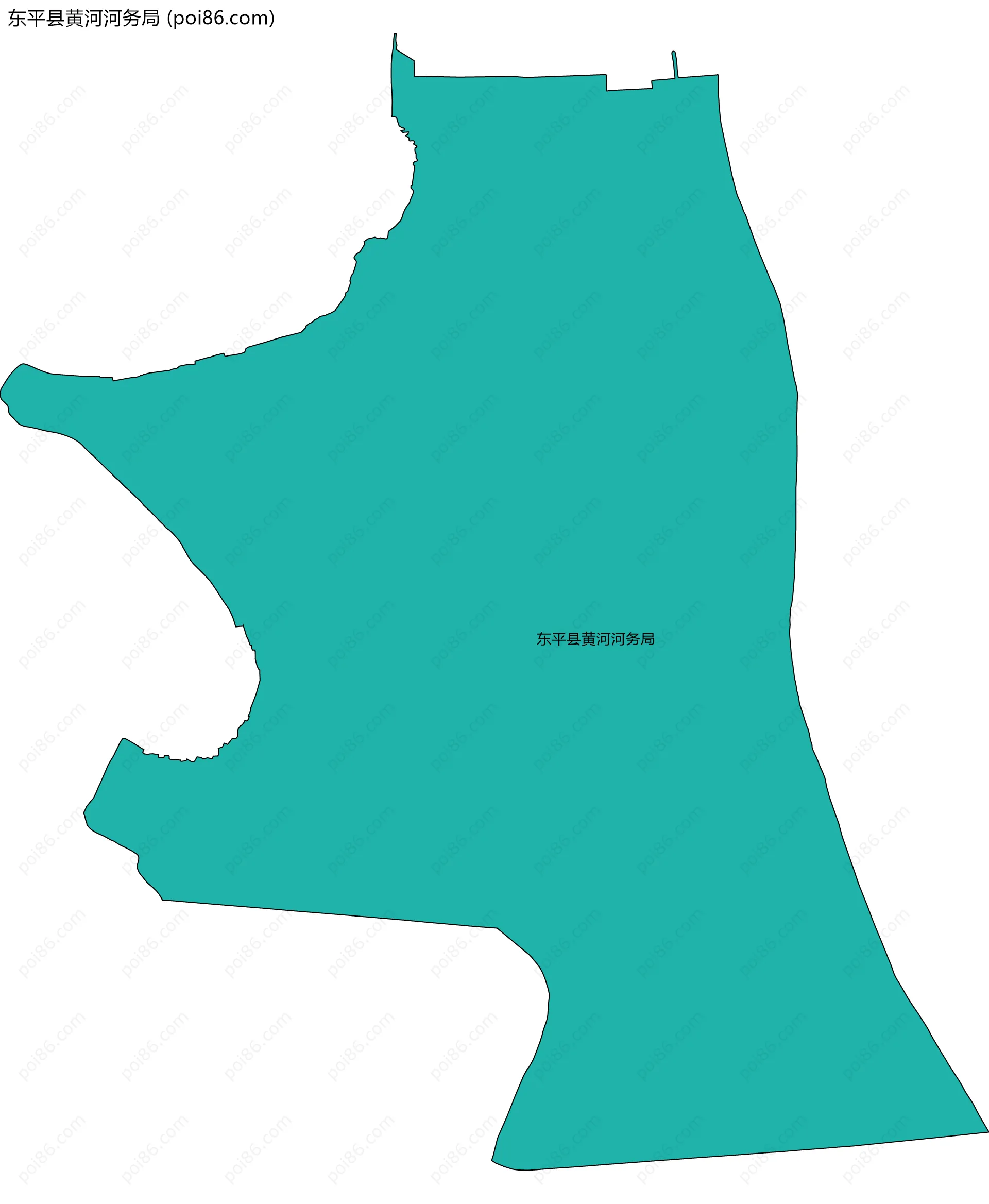 东平县黄河河务局边界地图