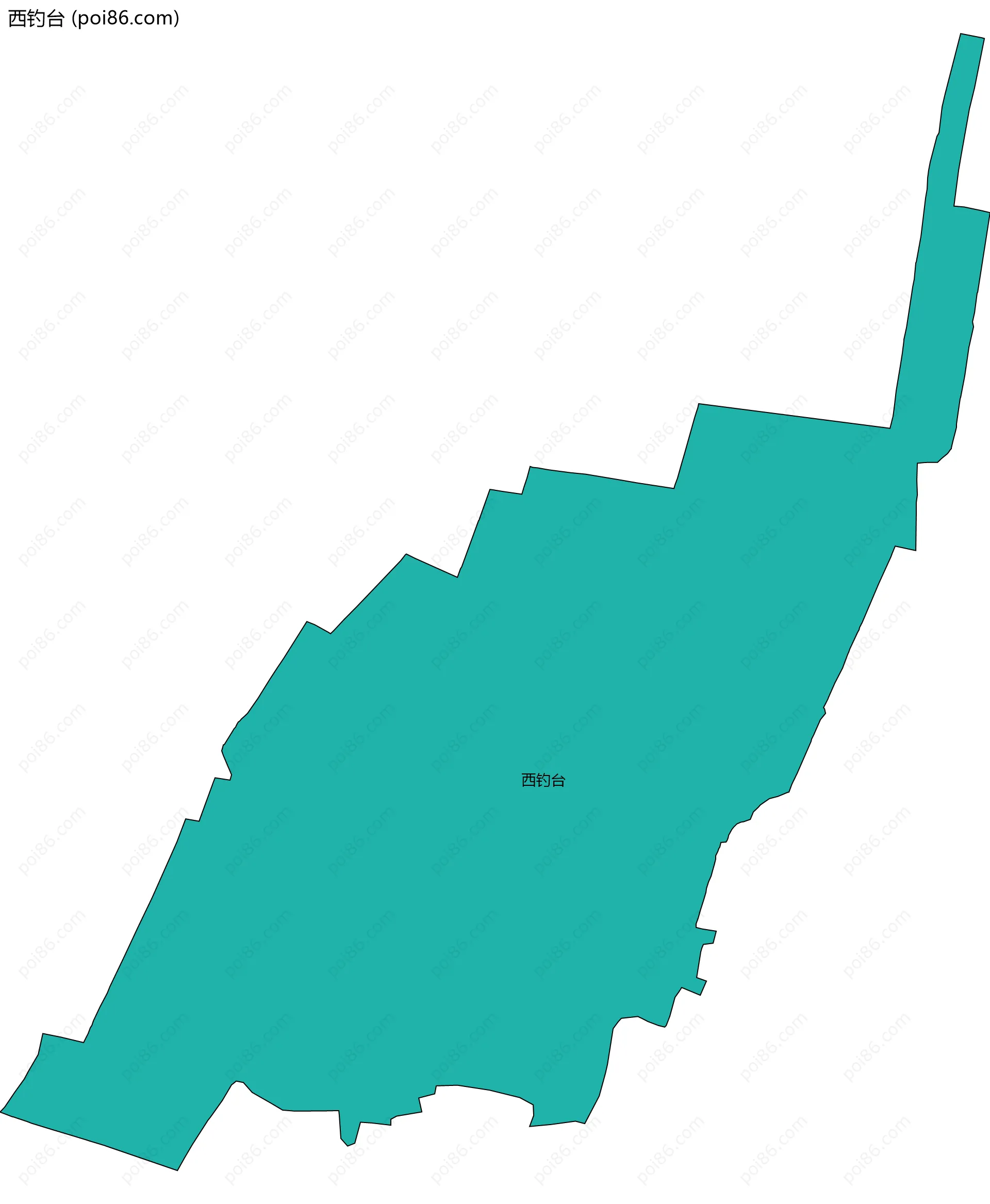 西钓台边界地图