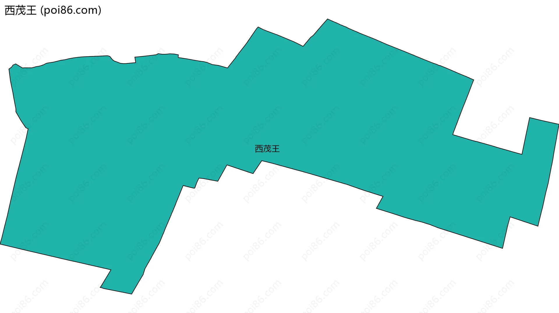西茂王边界地图