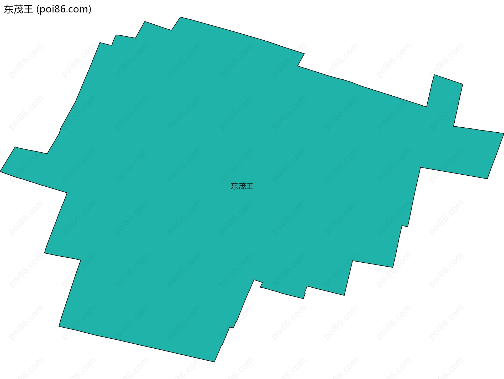 东茂王边界地图