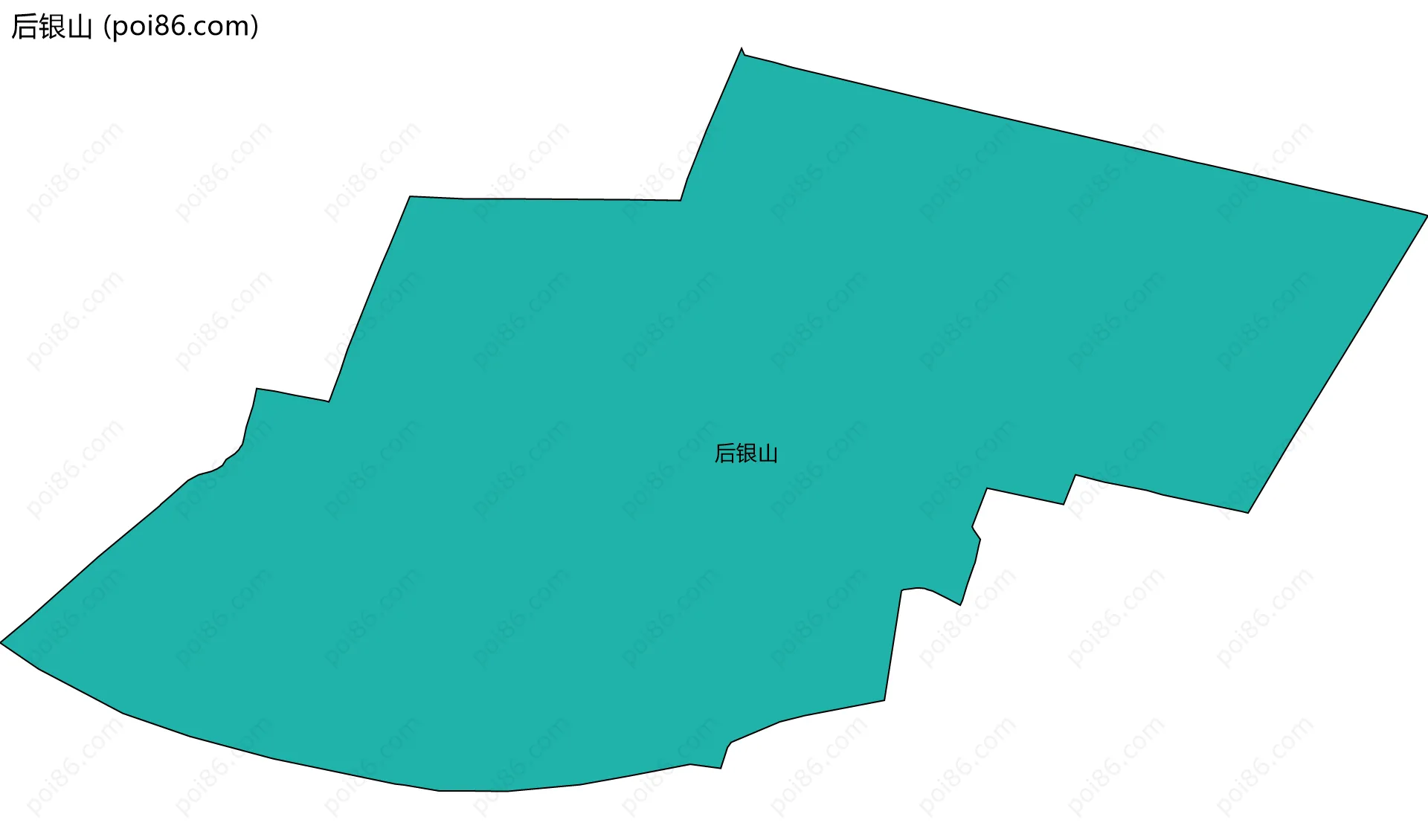 后银山边界地图