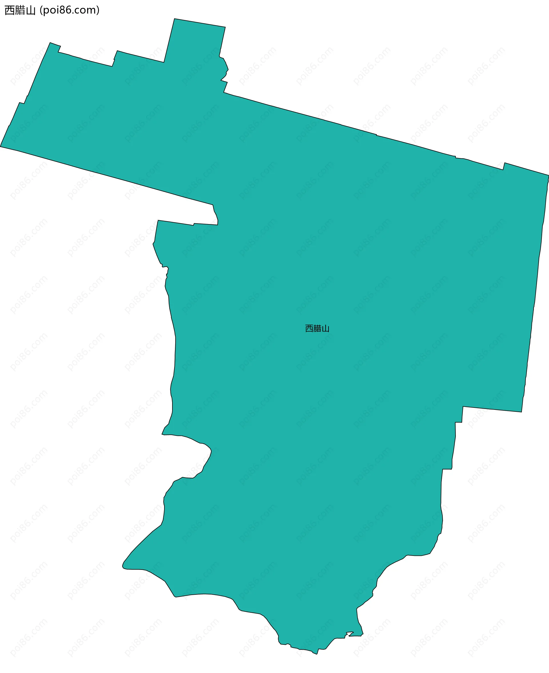 西腊山边界地图