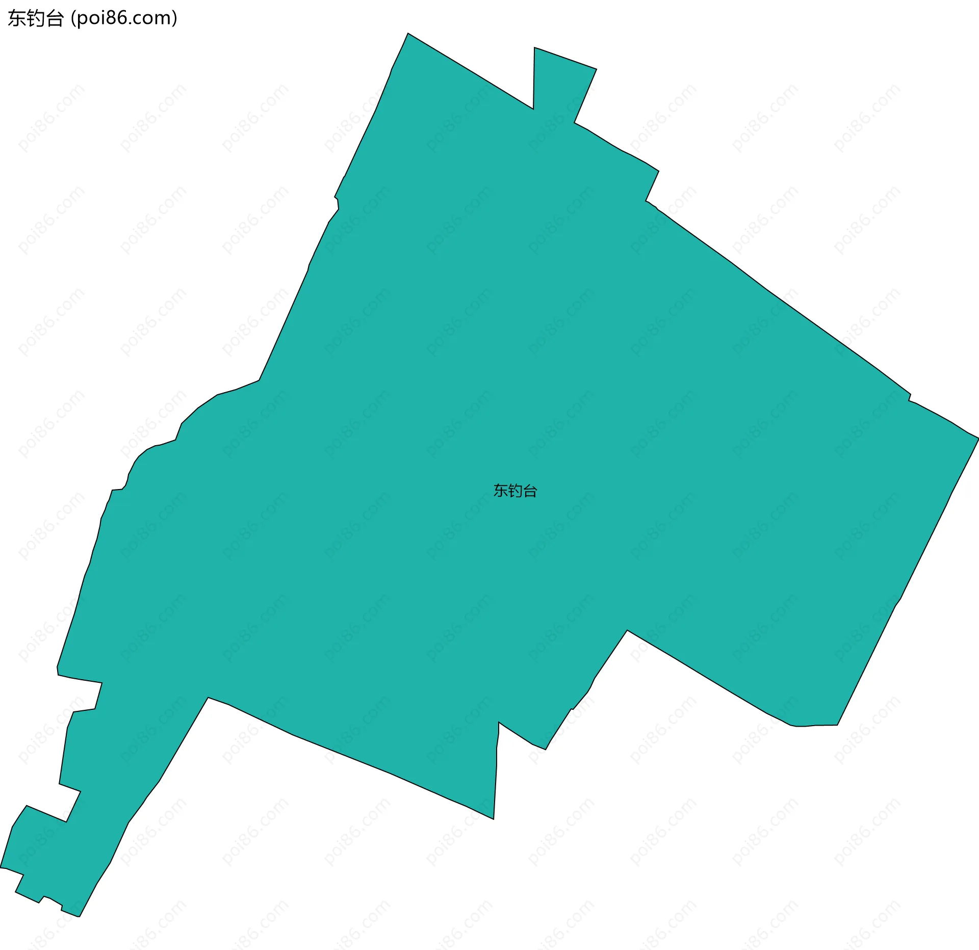 东钓台边界地图