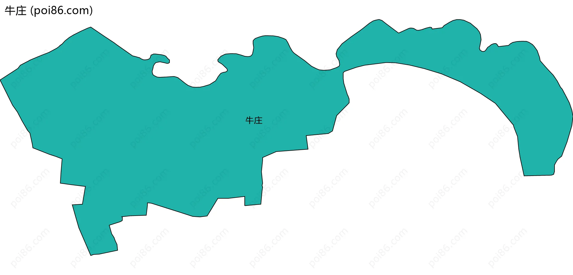 牛庄边界地图