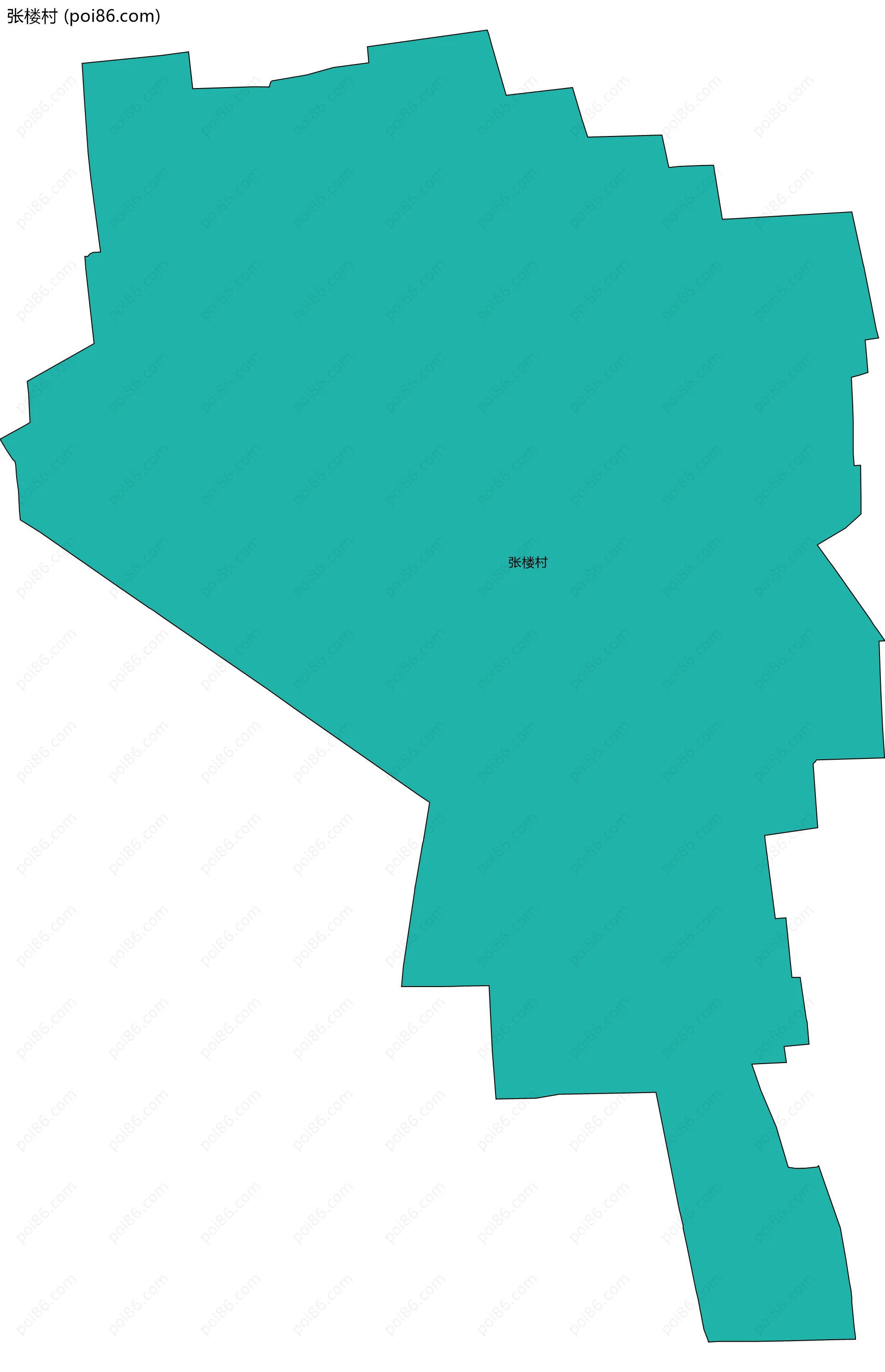 张楼村边界地图