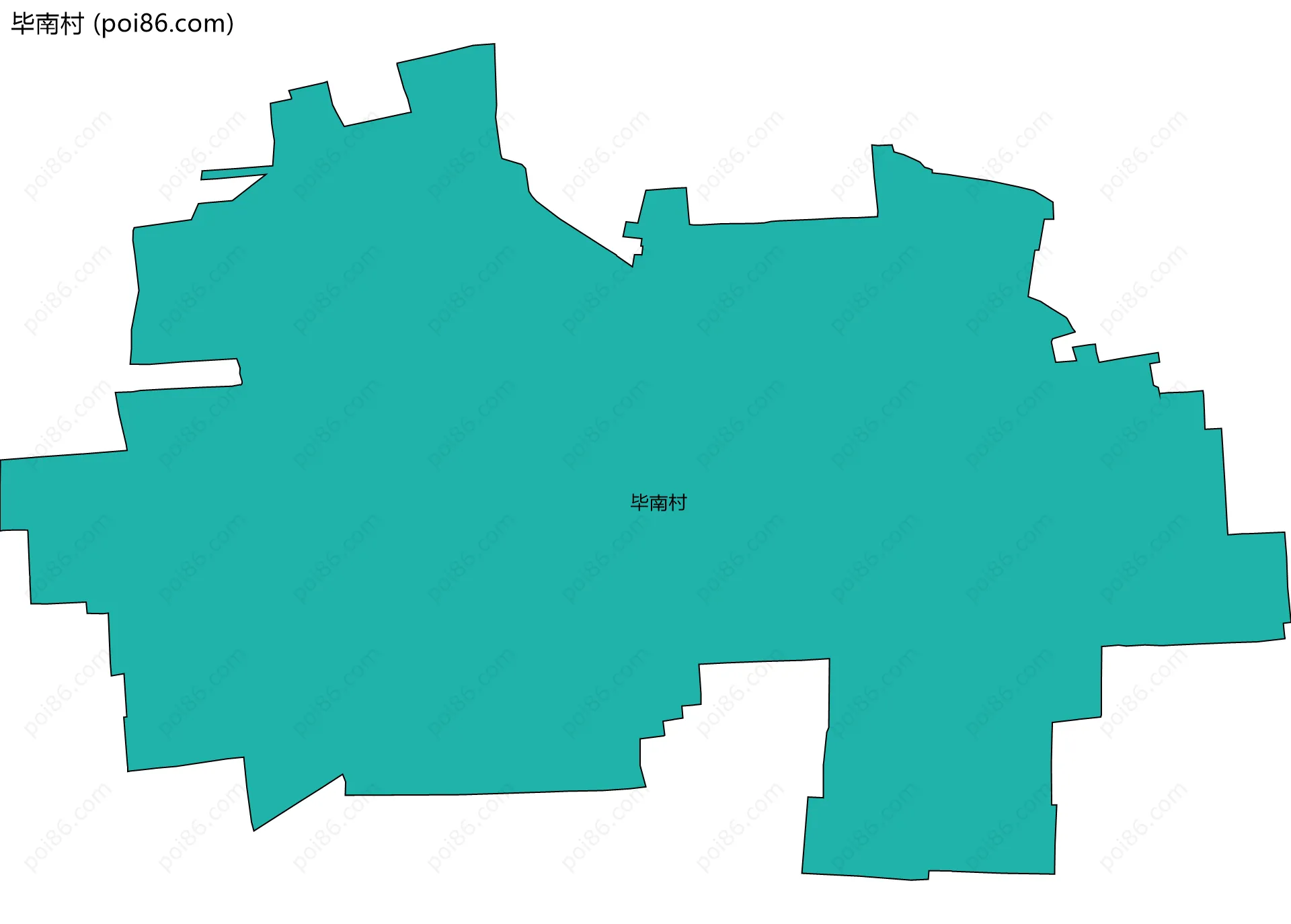毕南村边界地图