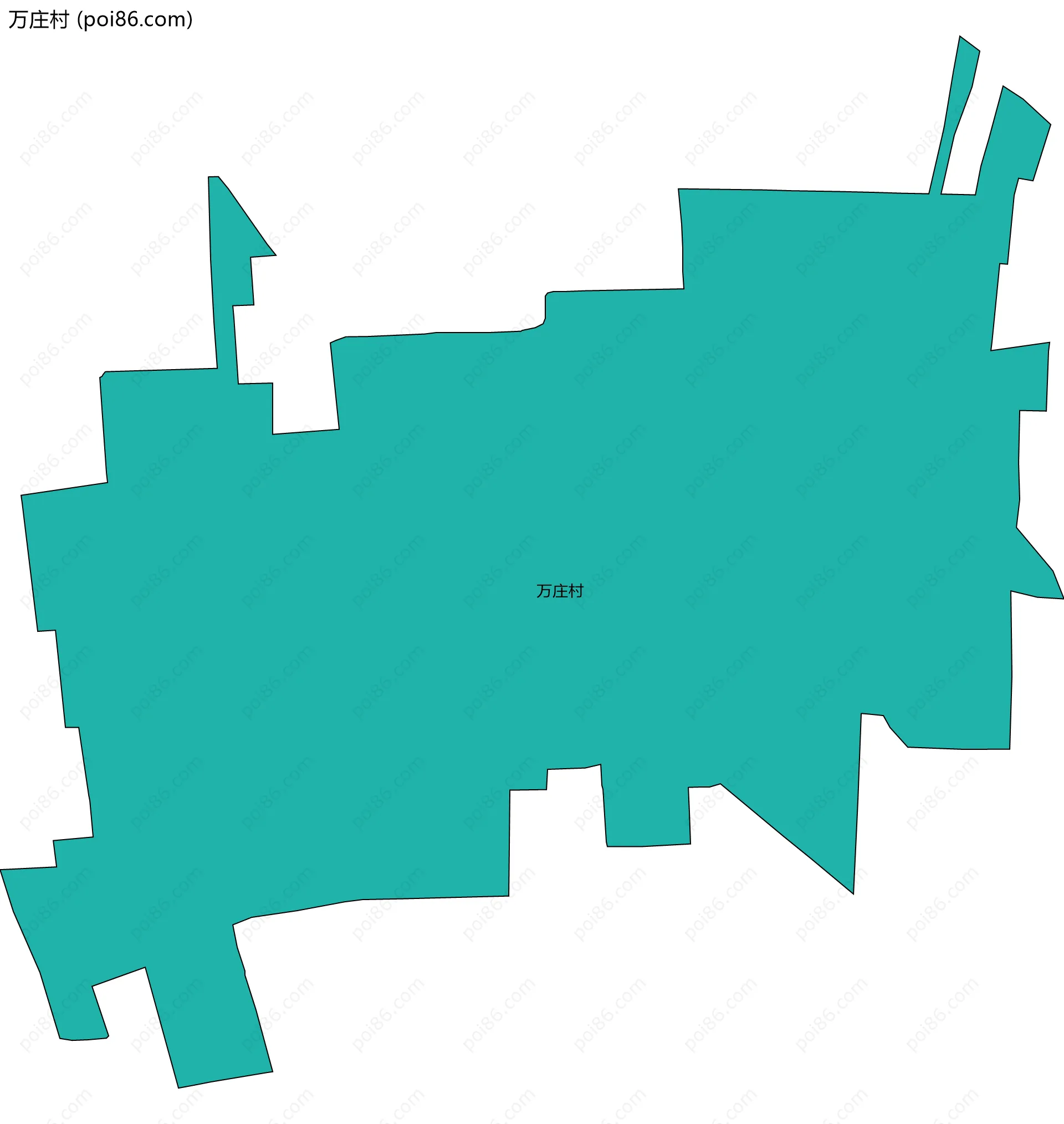 万庄村边界地图