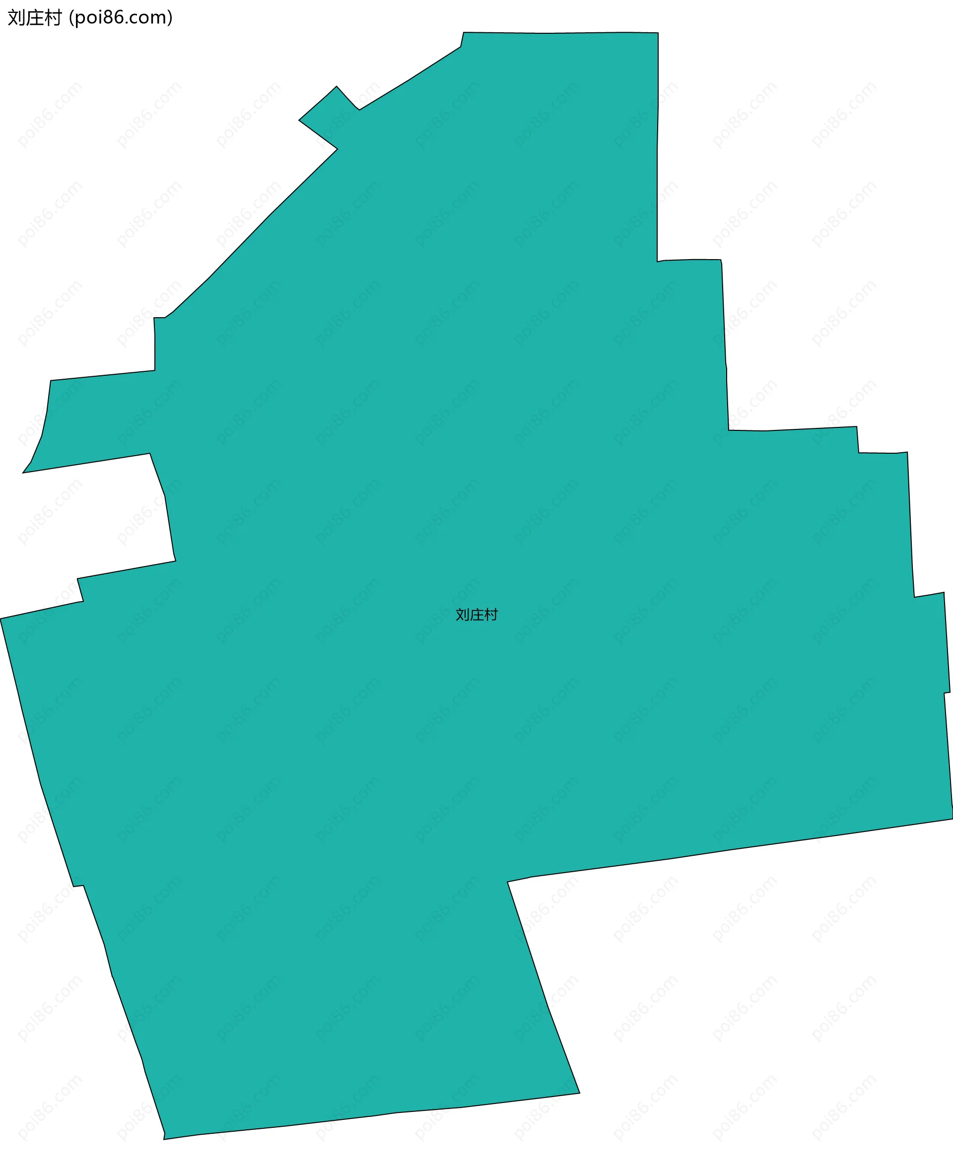 刘庄村边界地图