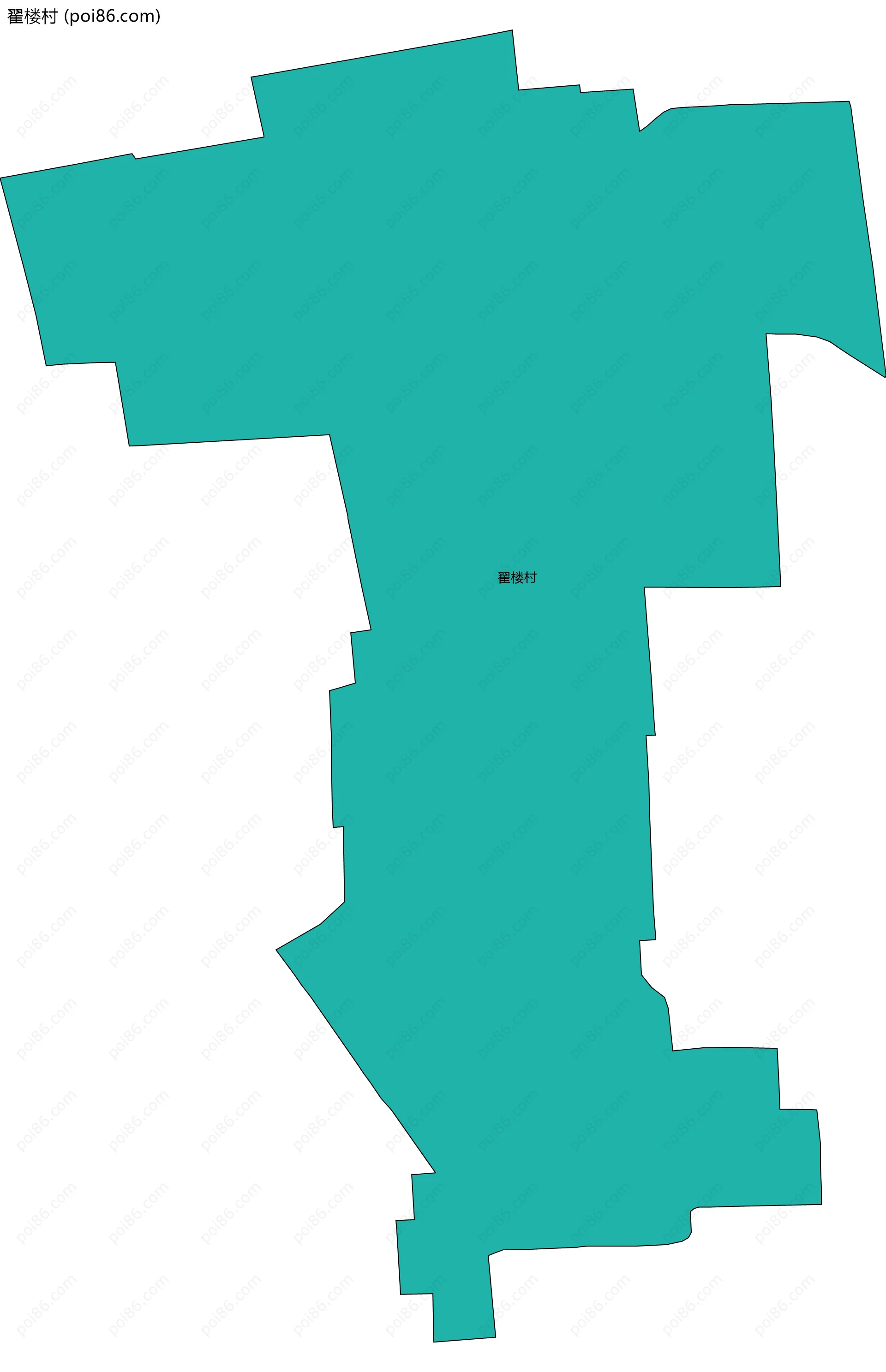 翟楼村边界地图