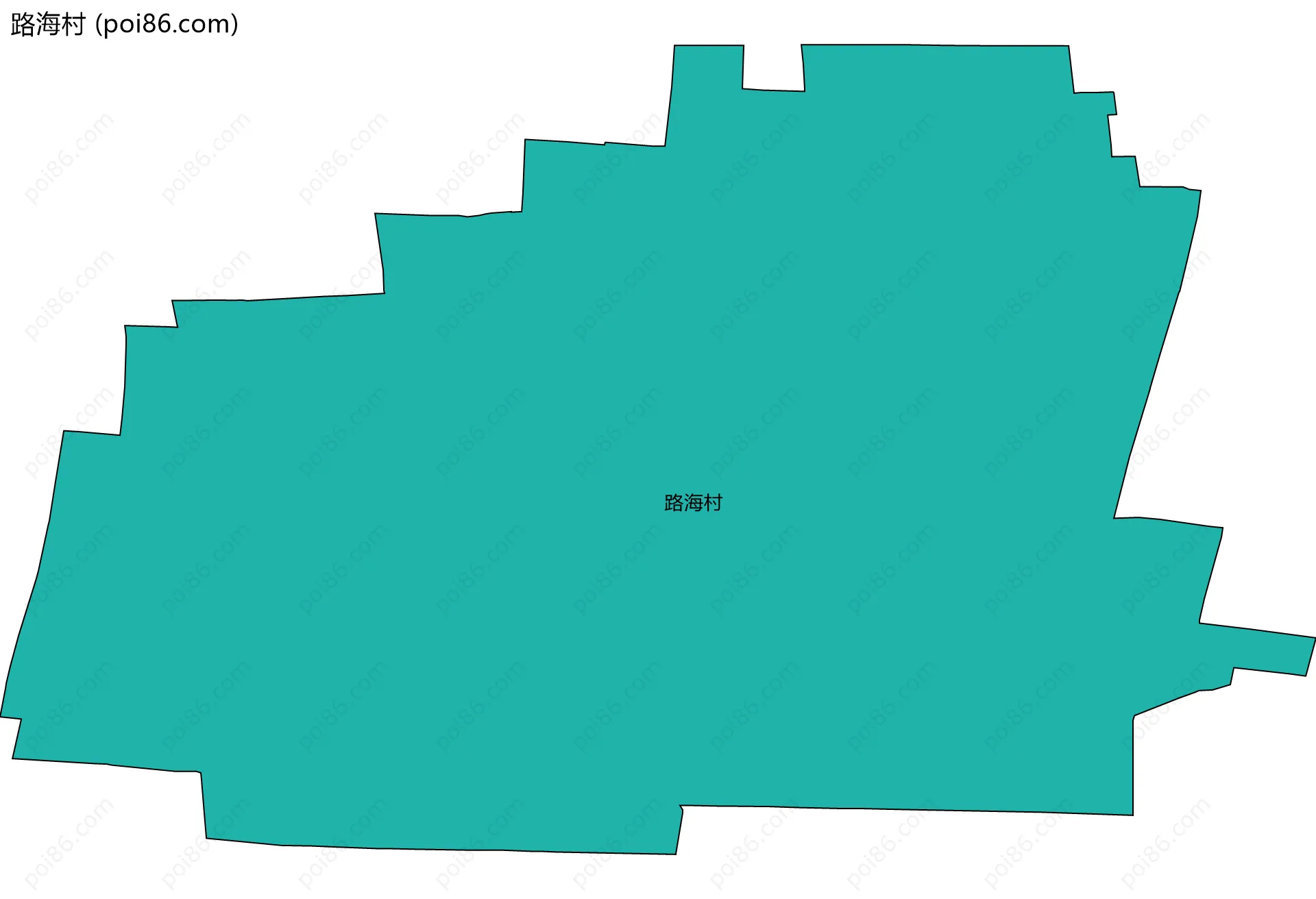 路海村边界地图