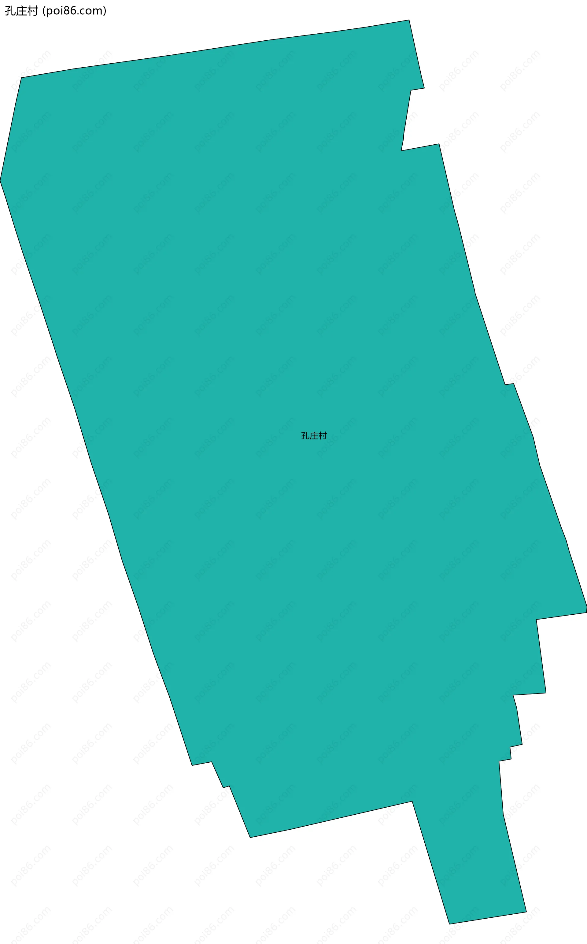 孔庄村边界地图