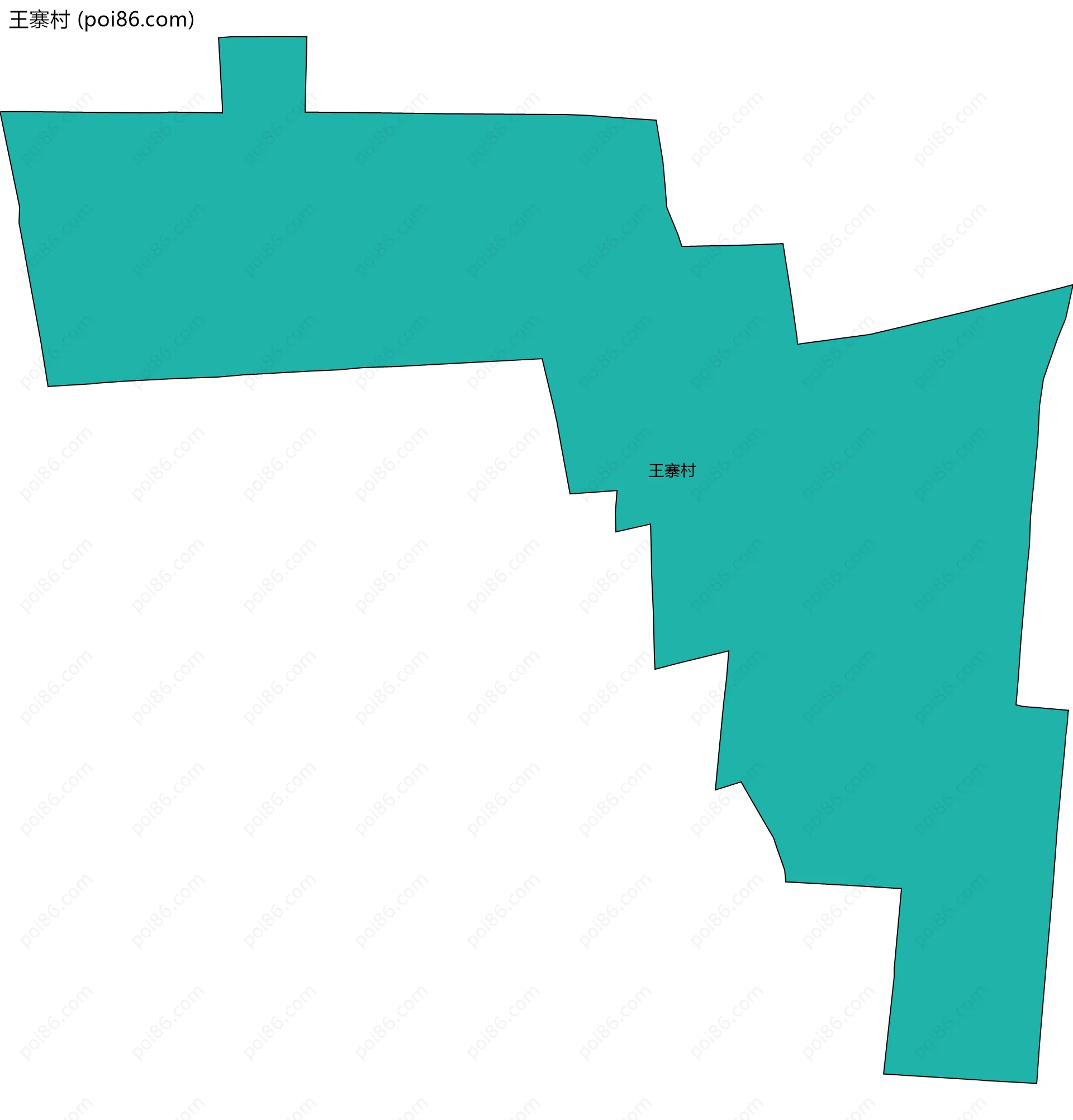 王寨村边界地图