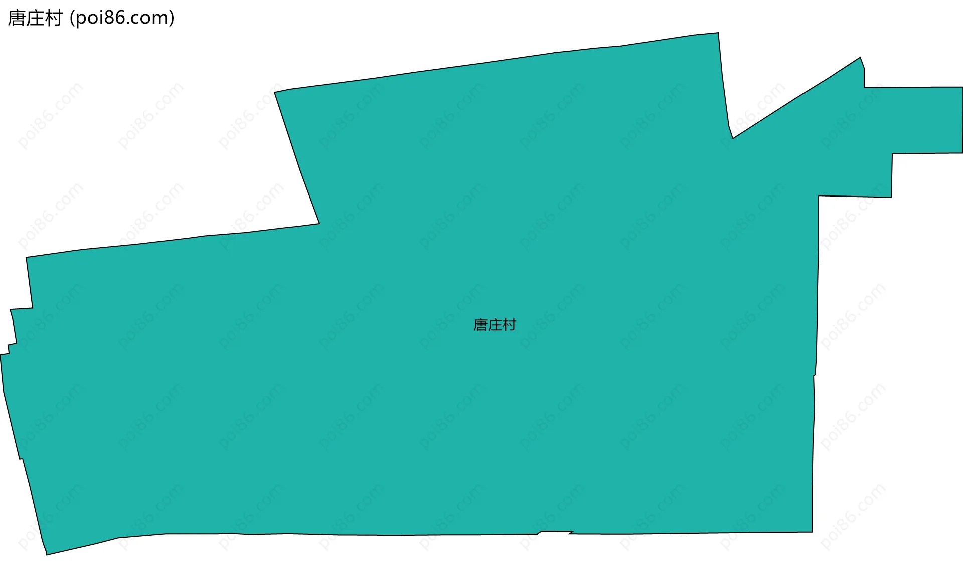 唐庄村边界地图