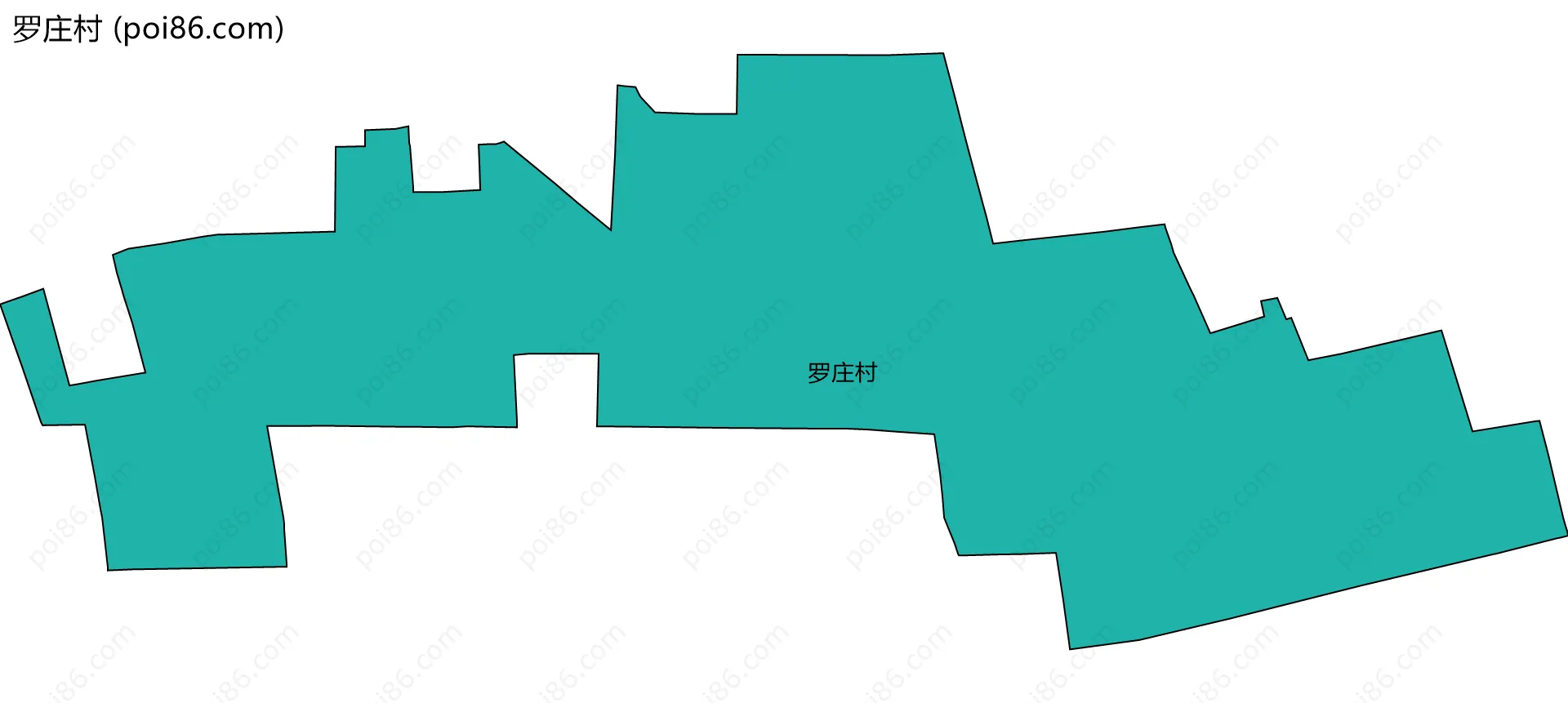 罗庄村边界地图