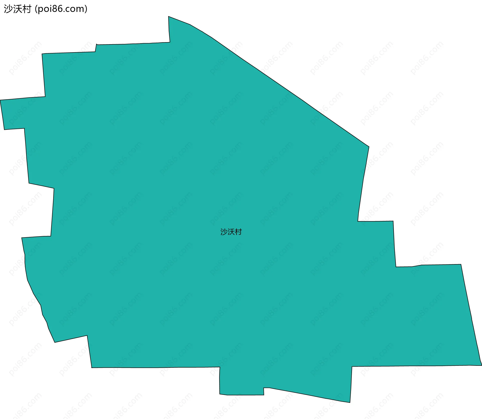 沙沃村边界地图