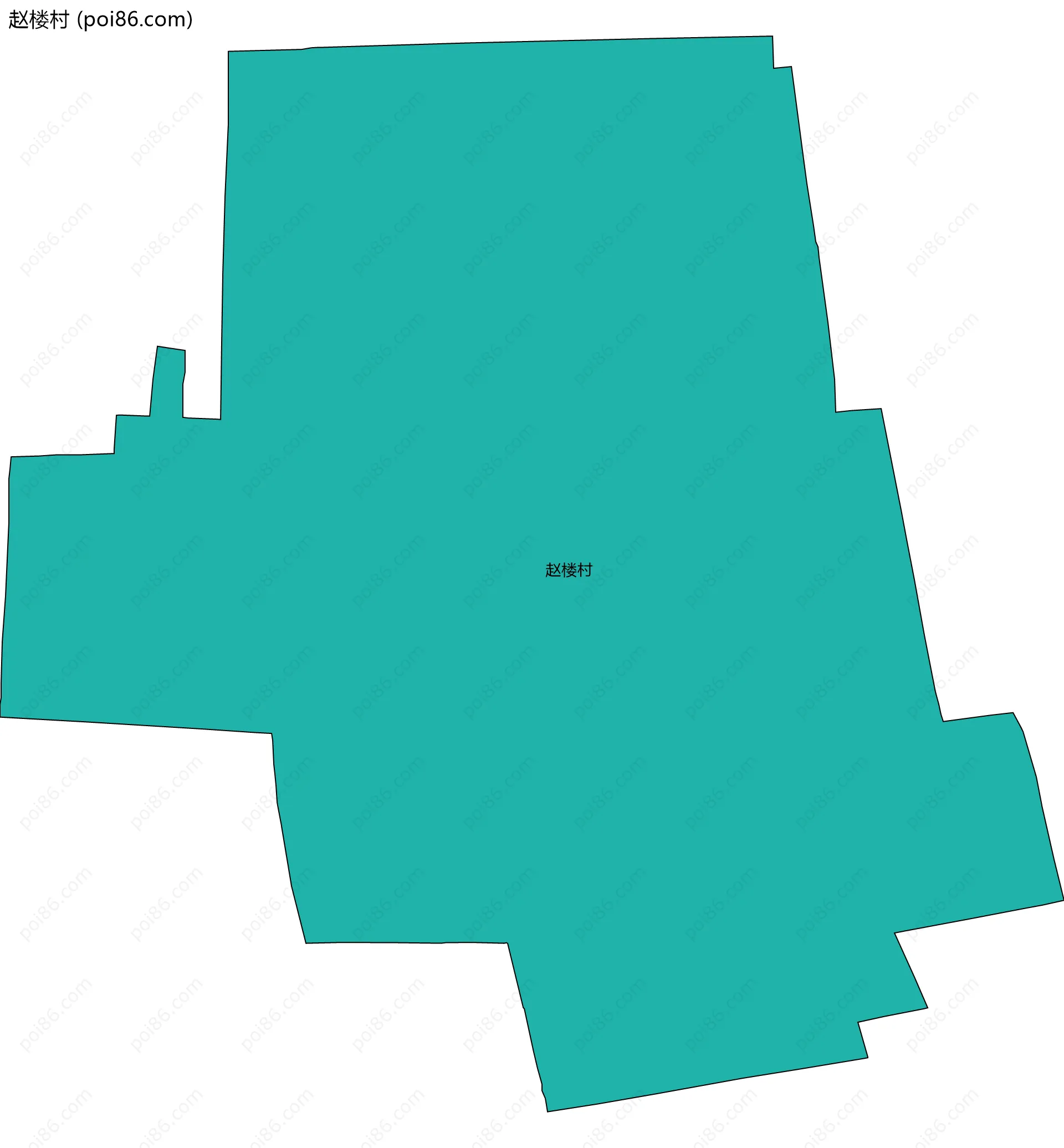 赵楼村边界地图