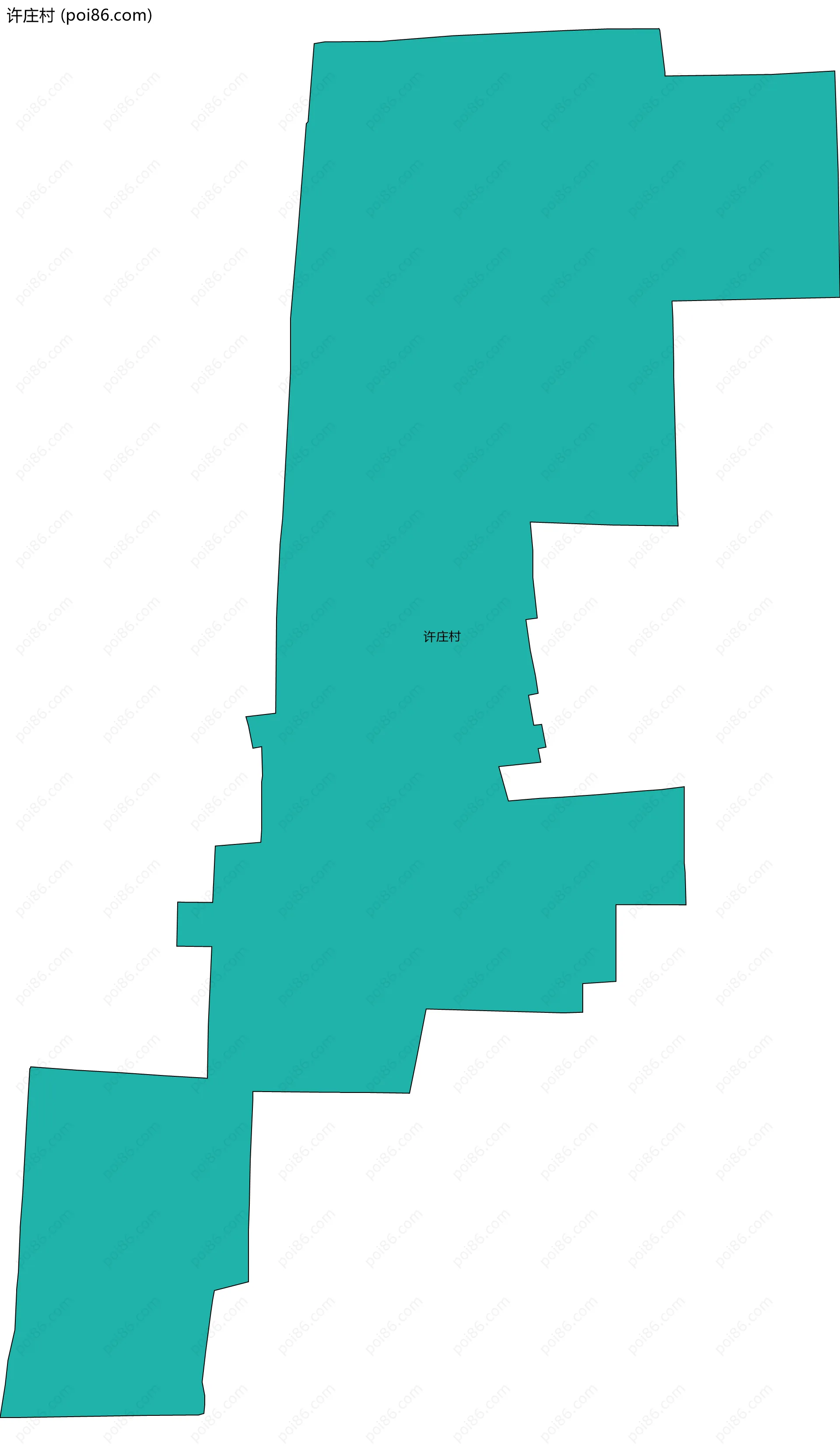 许庄村边界地图