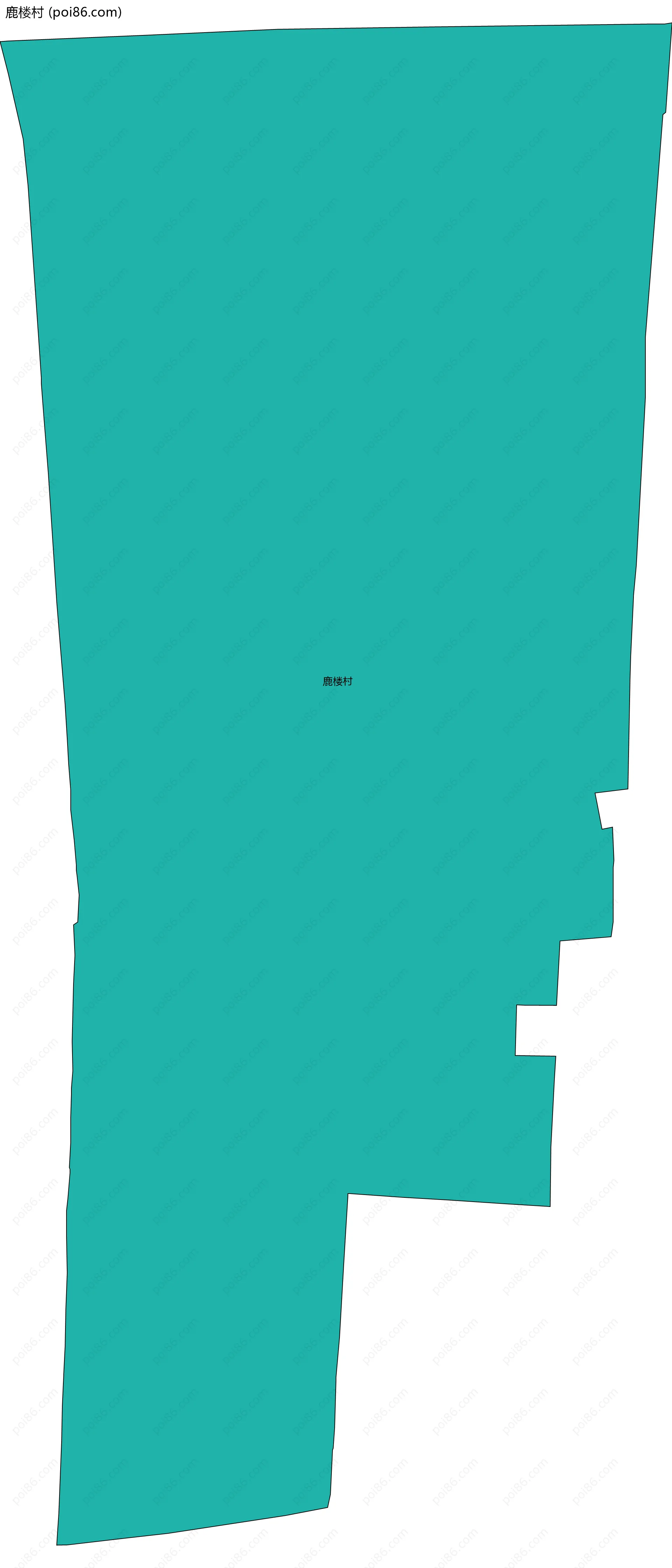 鹿楼村边界地图