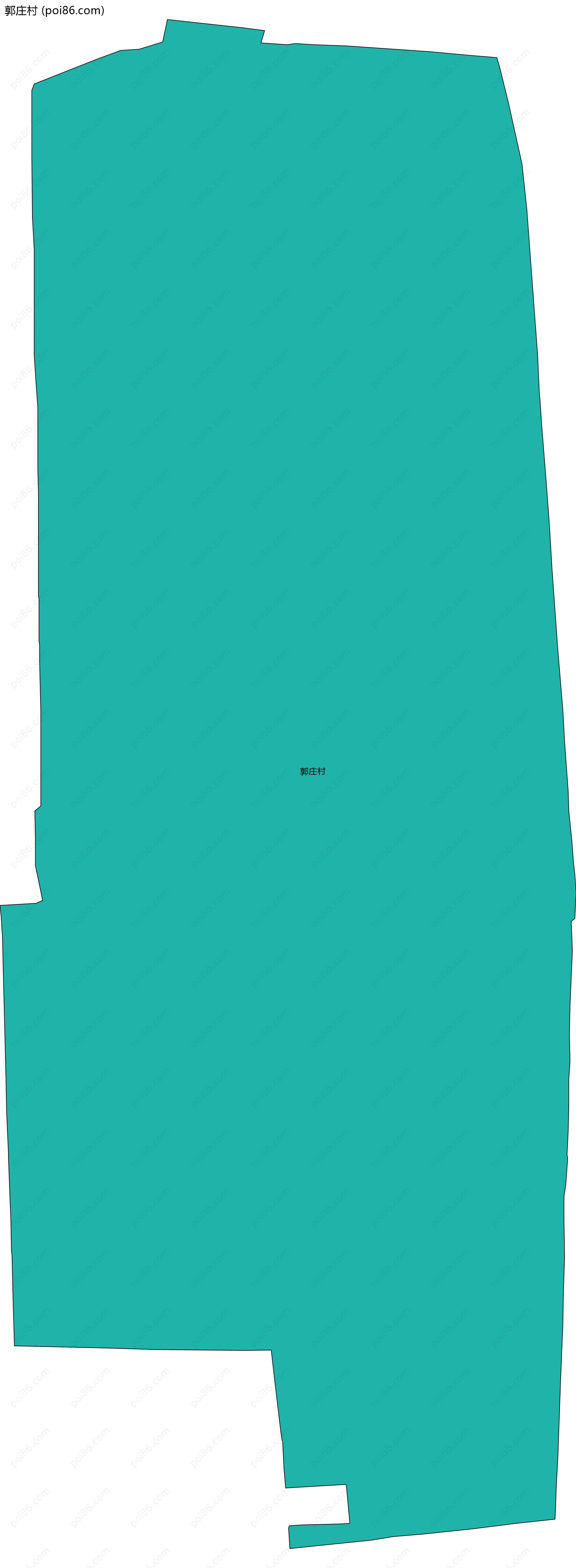 郭庄村边界地图