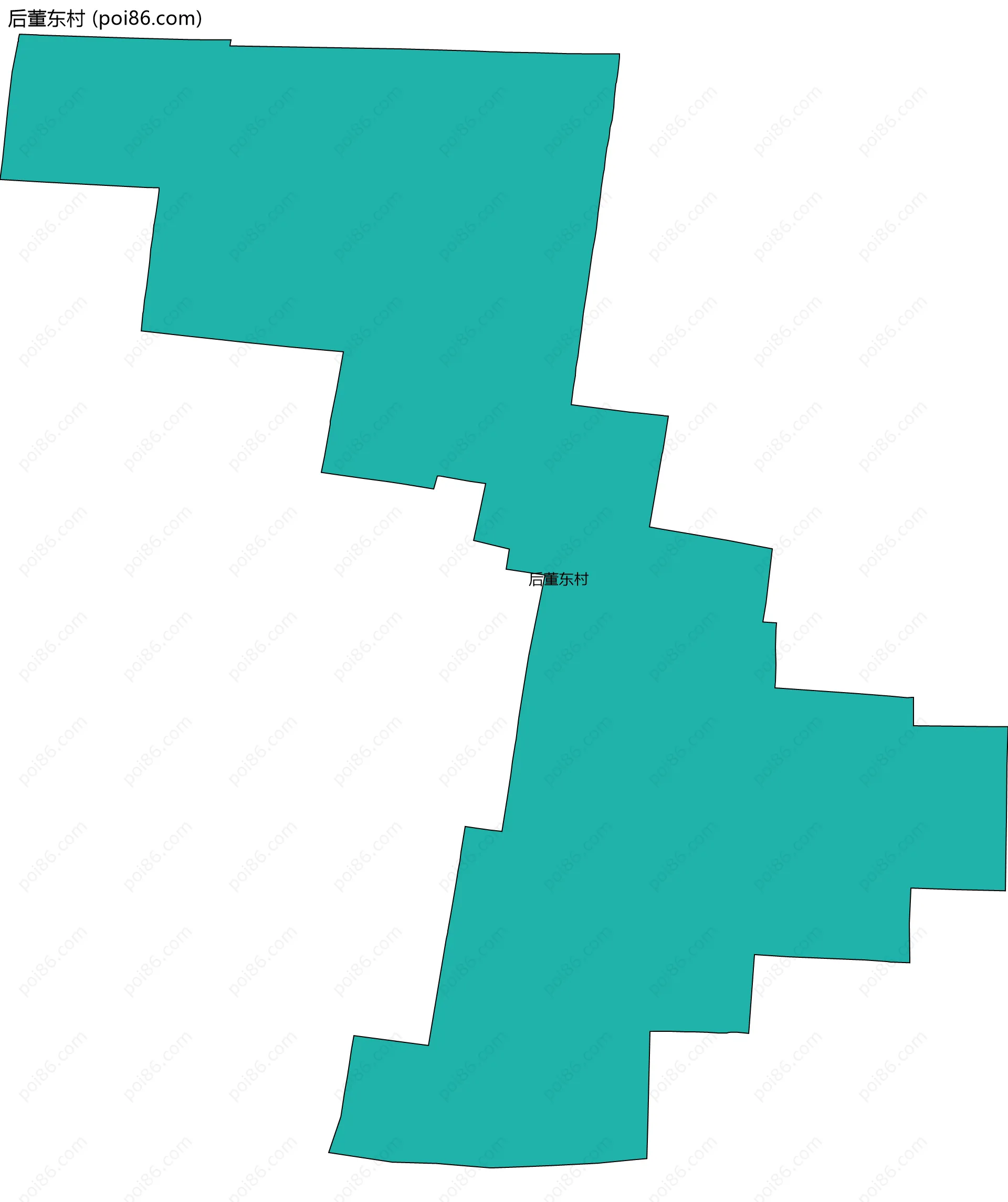 后董东村边界地图