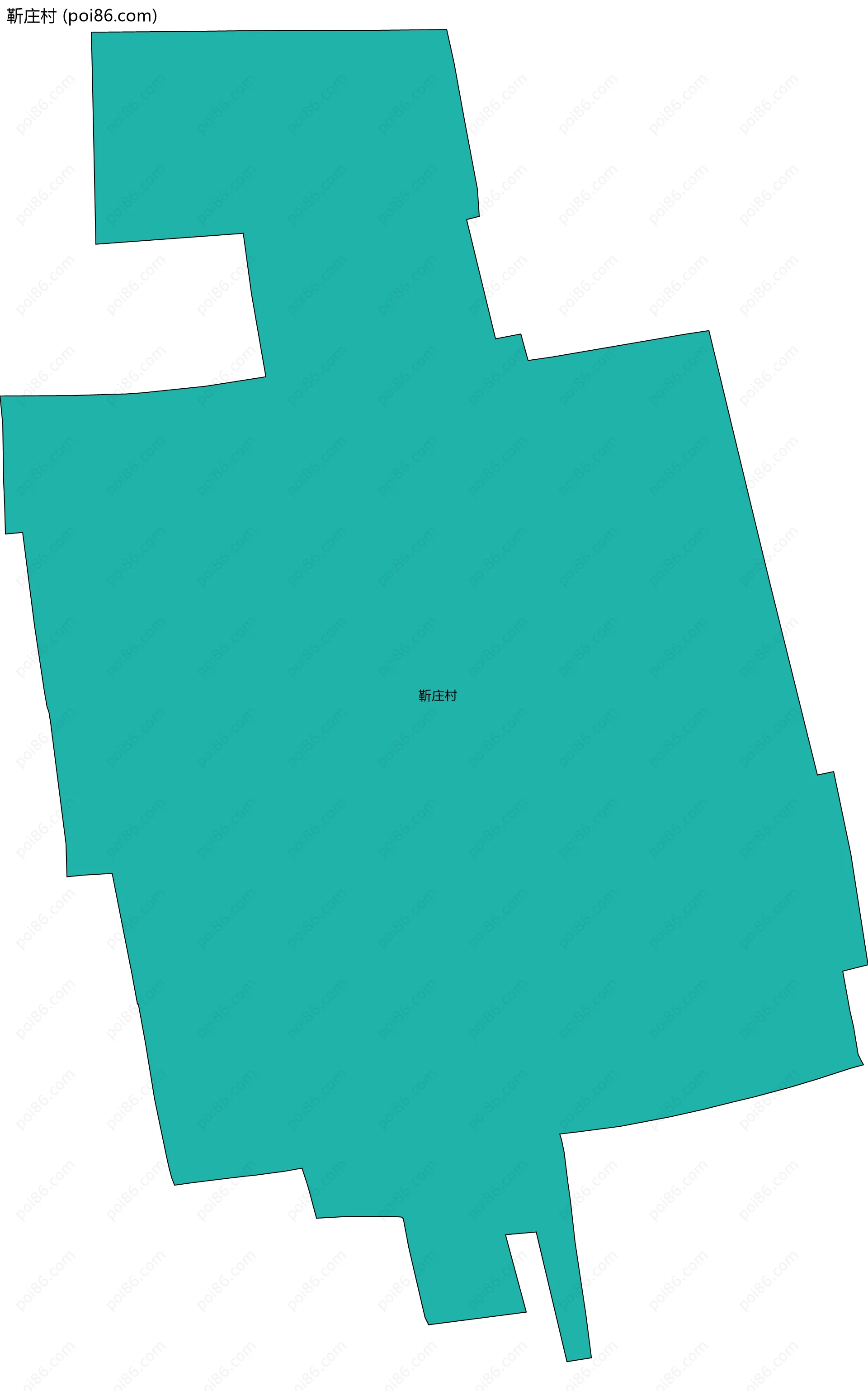 靳庄村边界地图