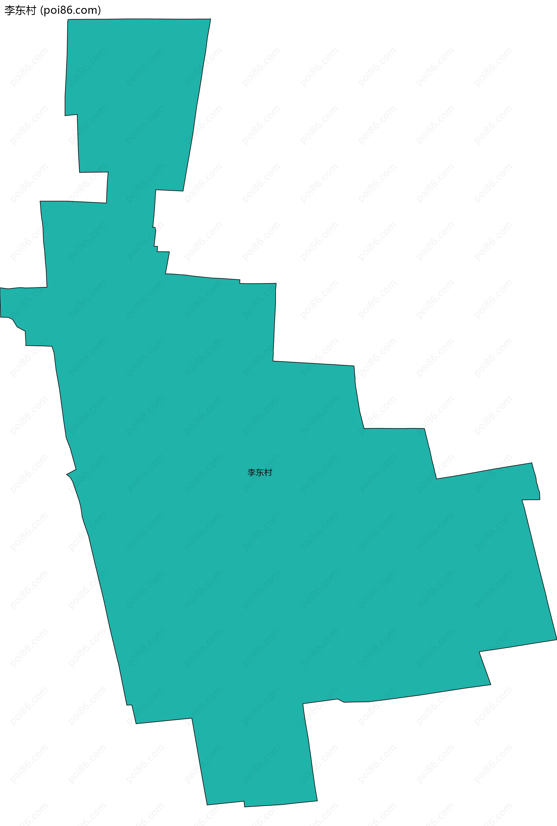 李东村边界地图