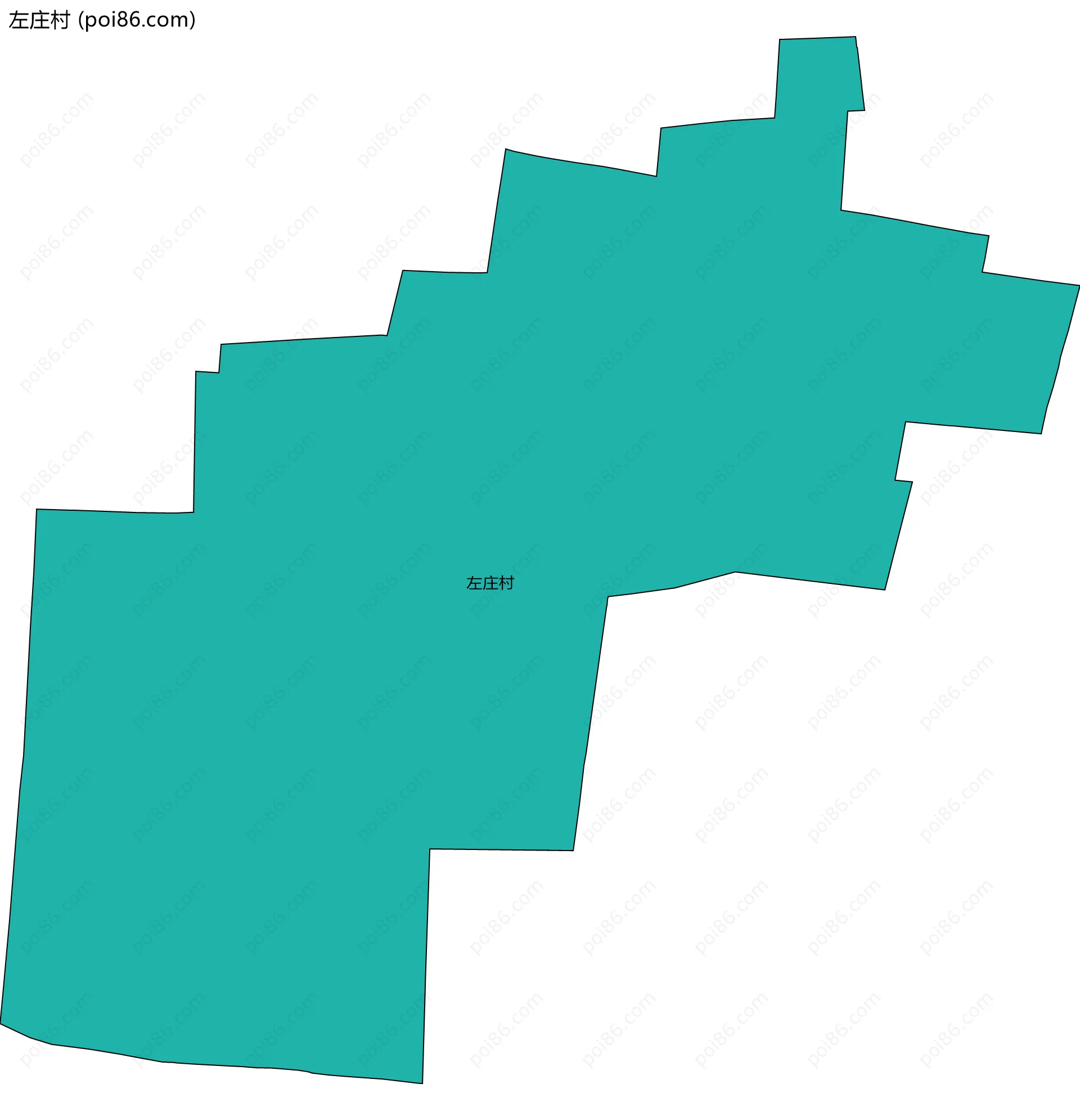 左庄村边界地图
