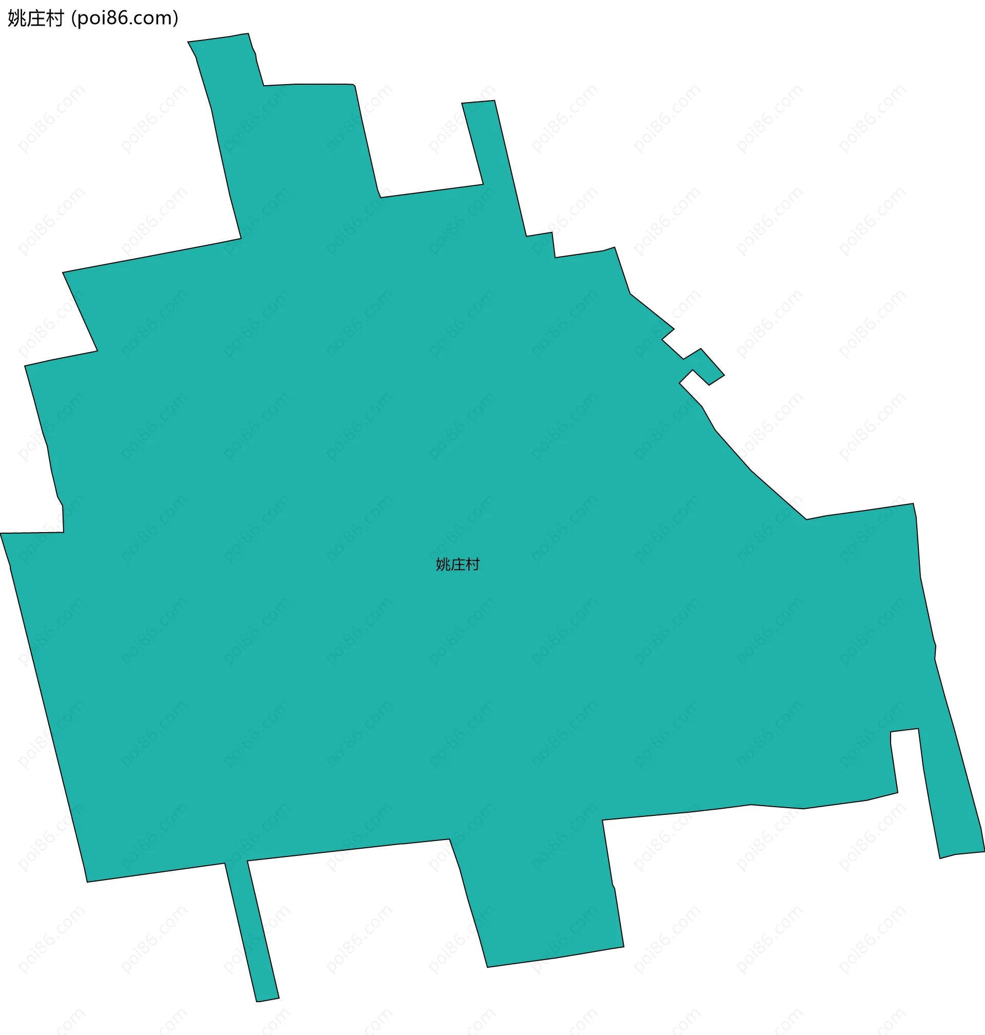 姚庄村边界地图