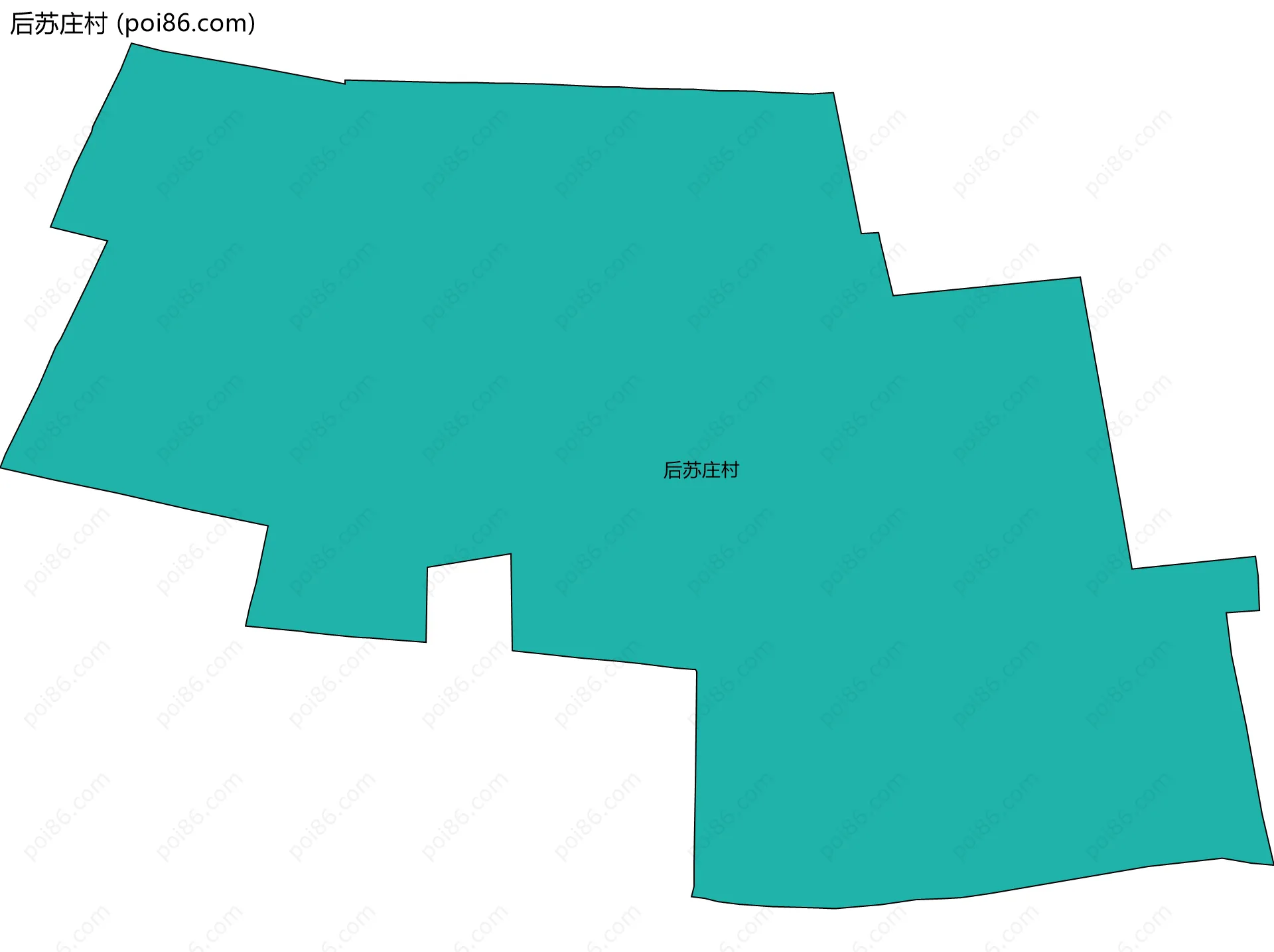 后苏庄村边界地图