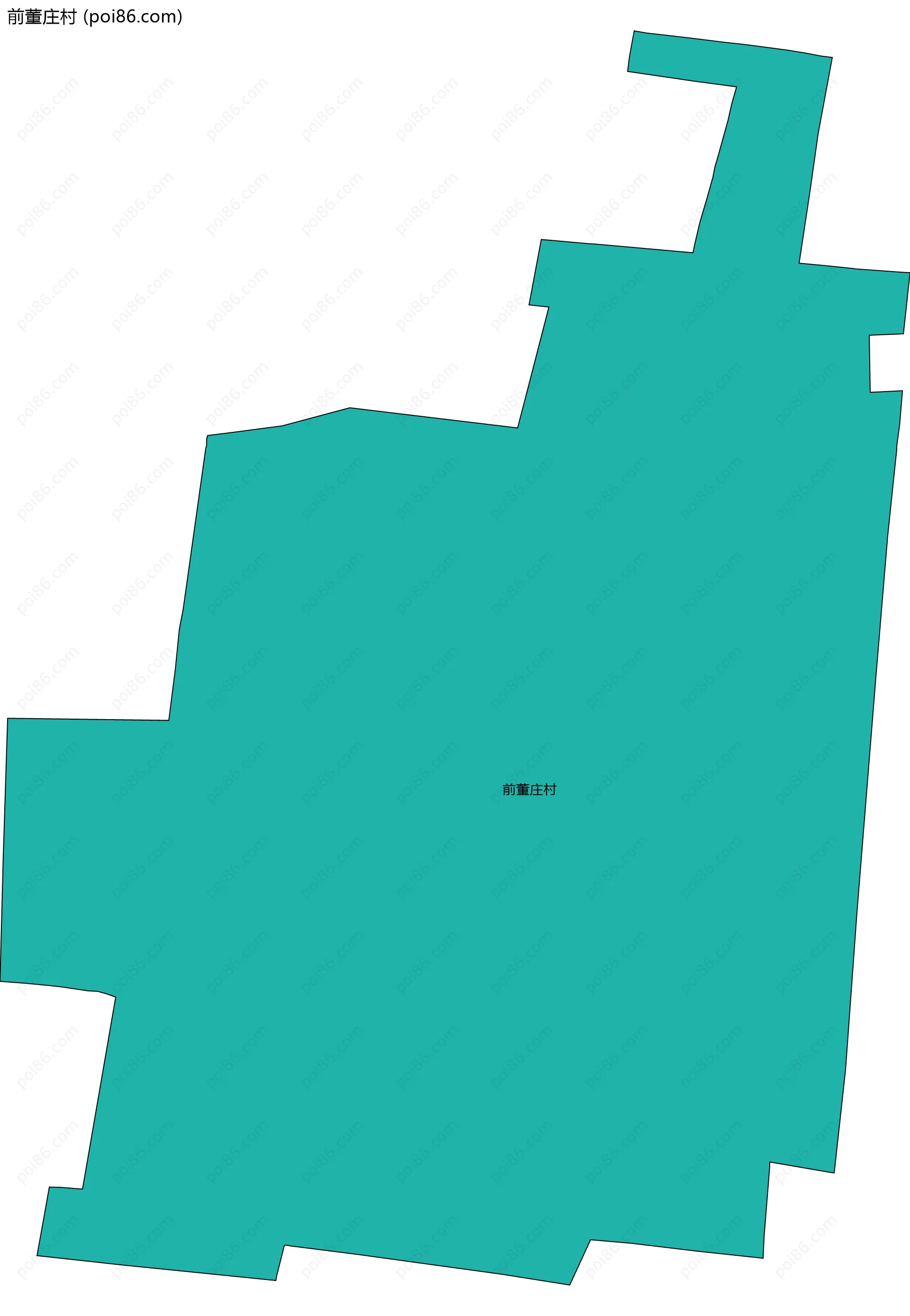 前董庄村边界地图