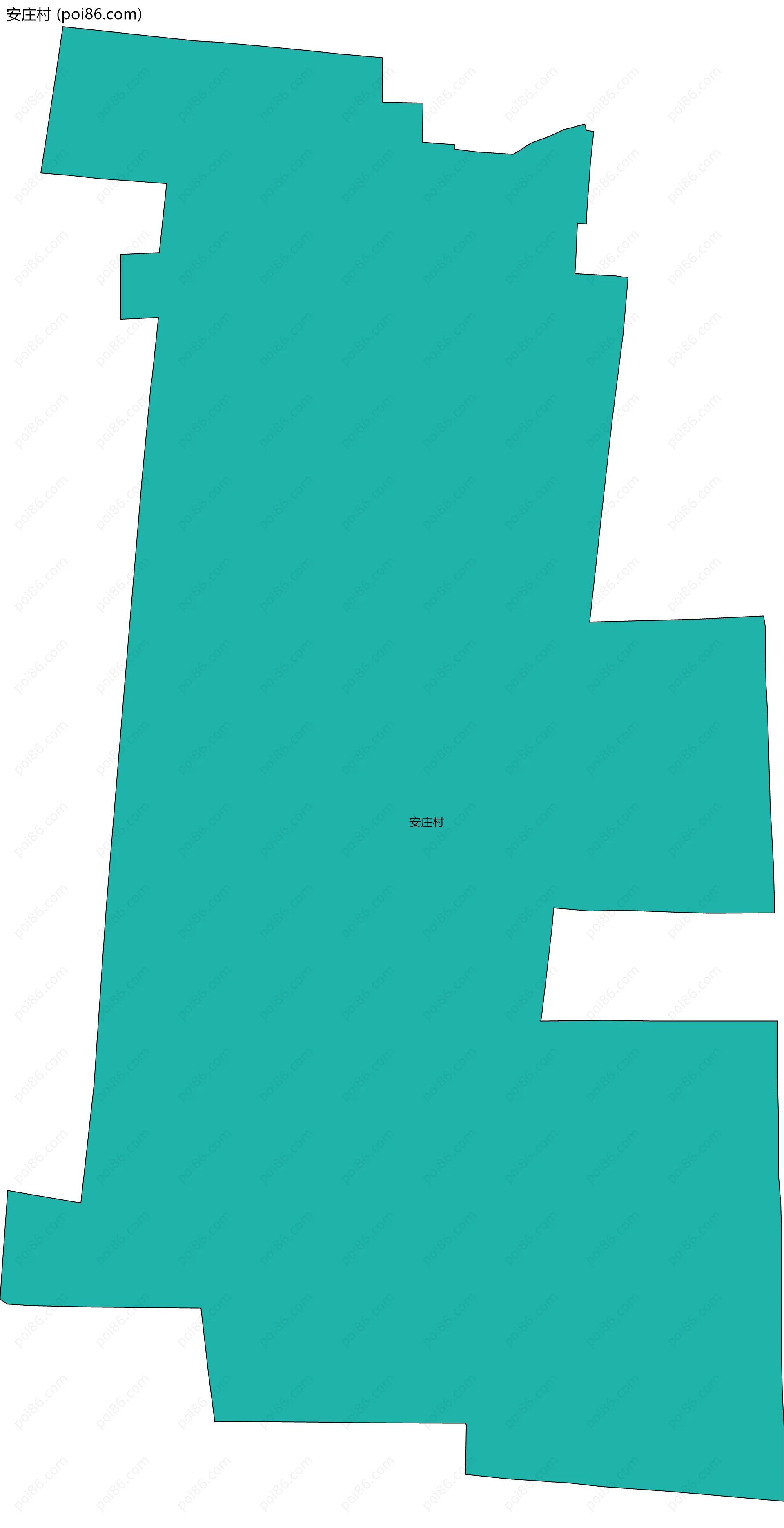 安庄村边界地图