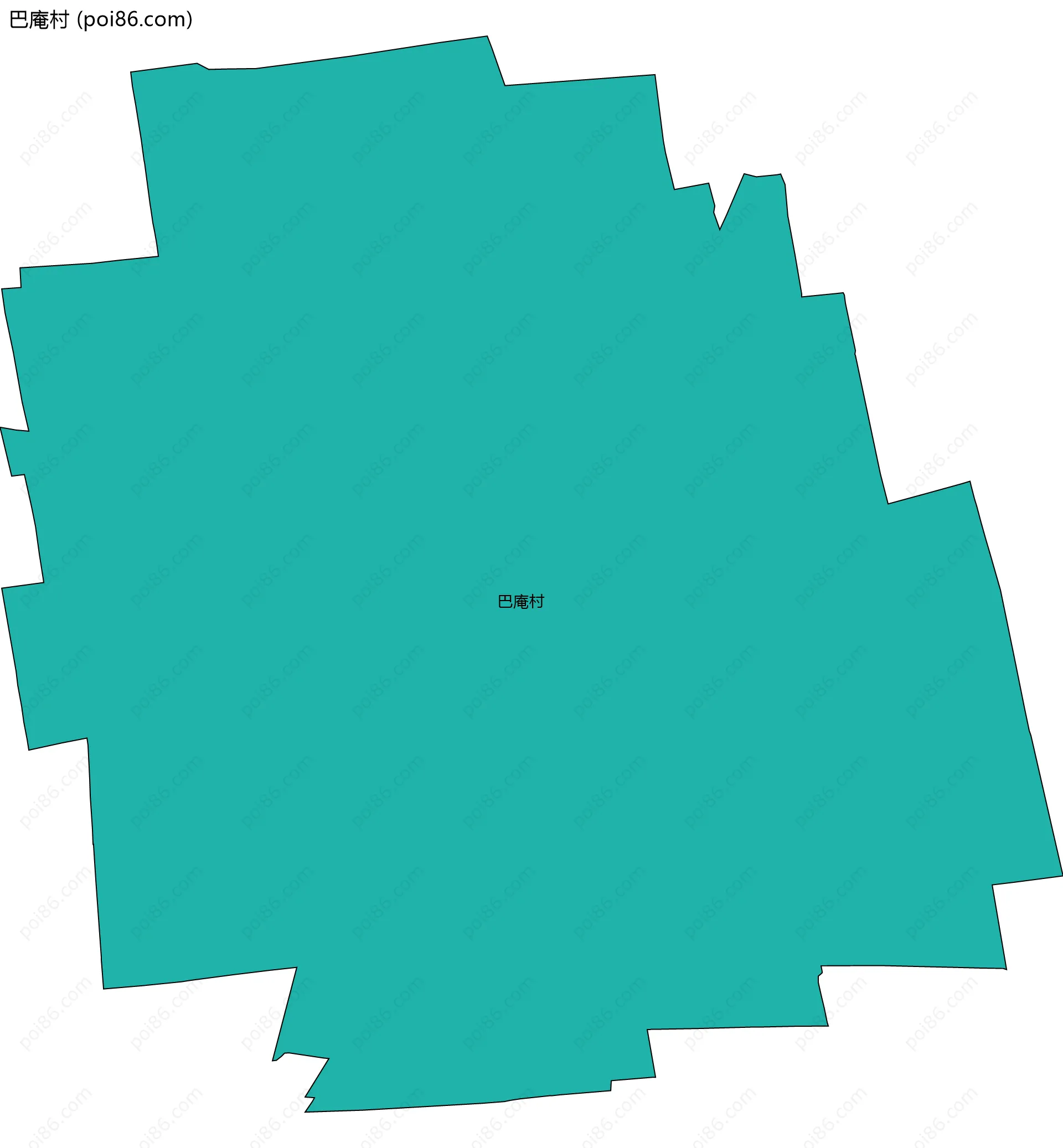 巴庵村边界地图