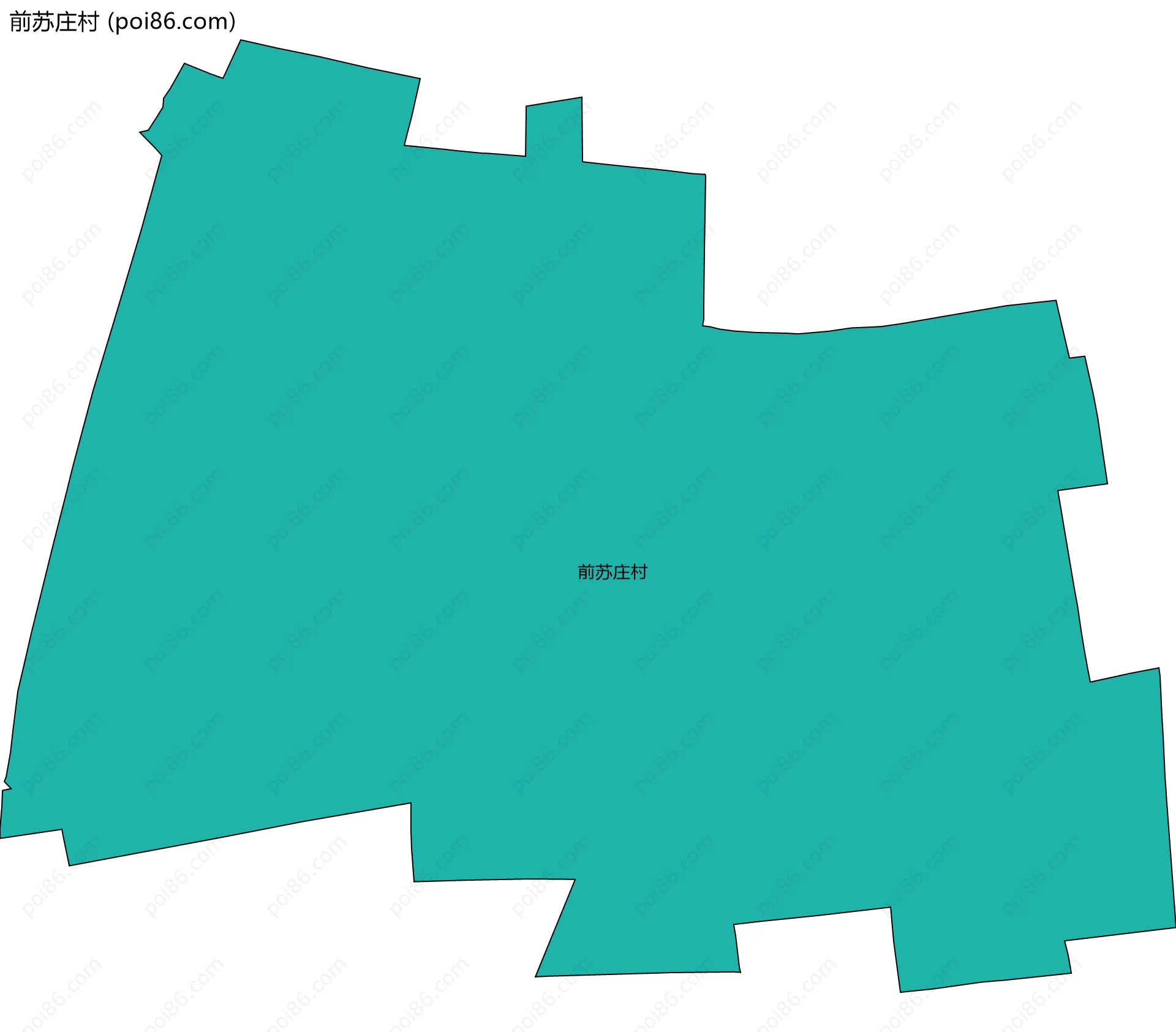 前苏庄村边界地图