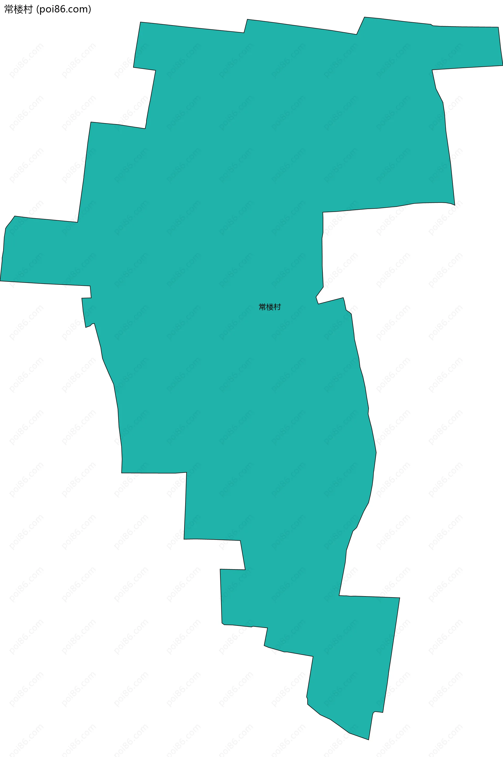 常楼村边界地图