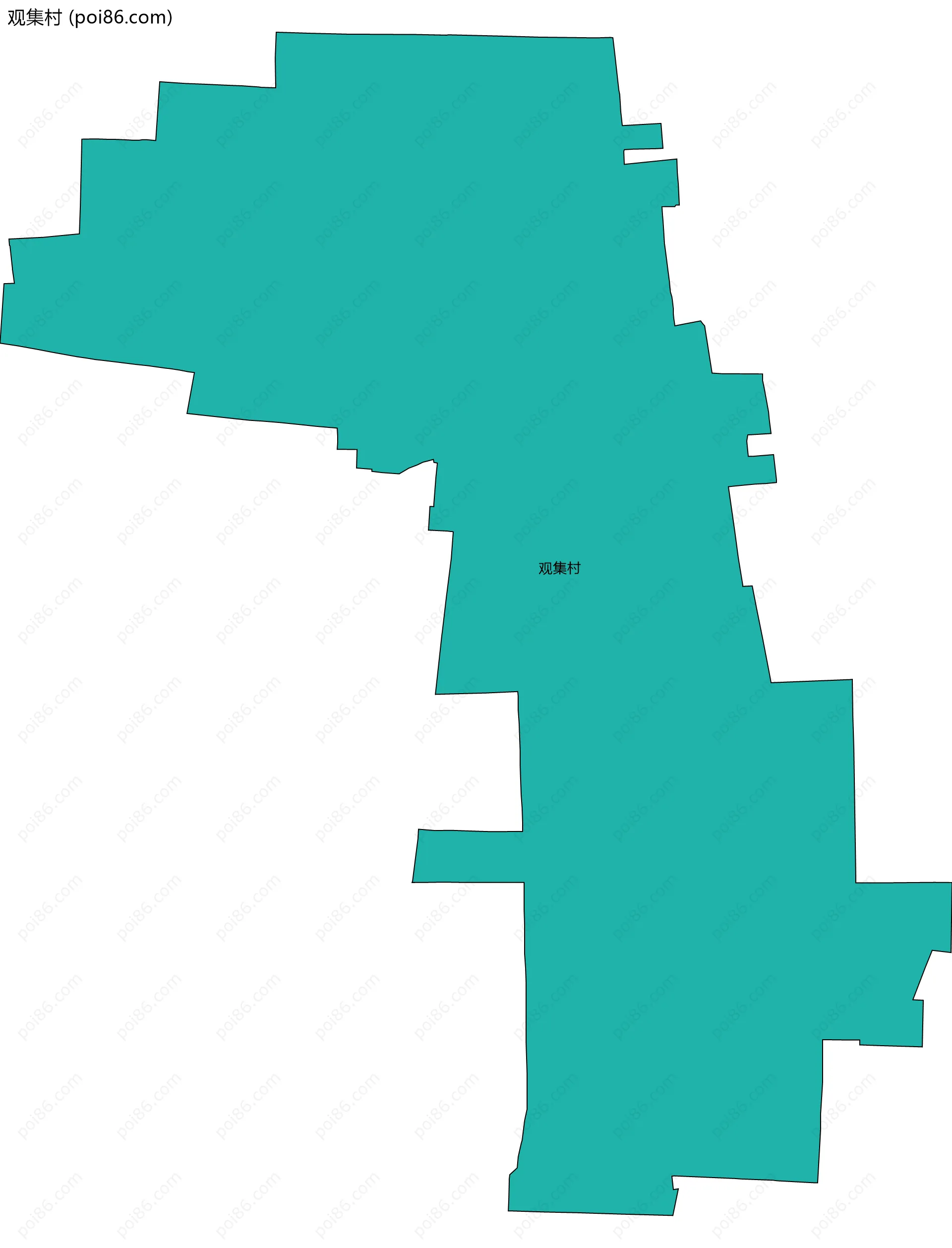 观集村边界地图