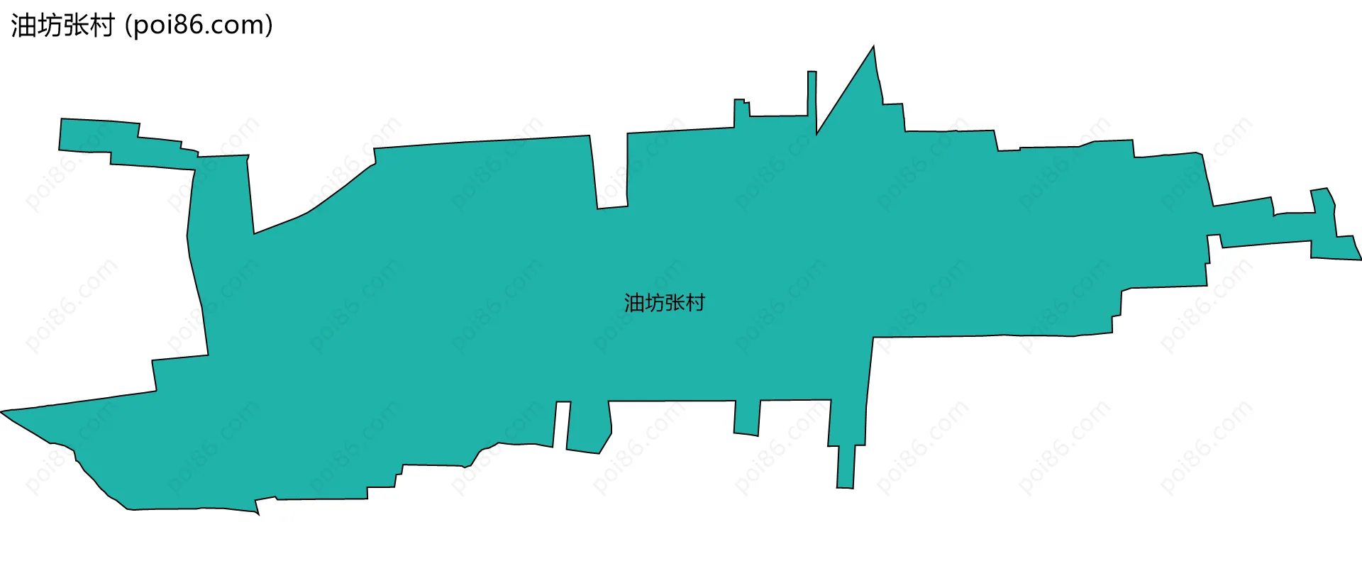 油坊张村边界地图
