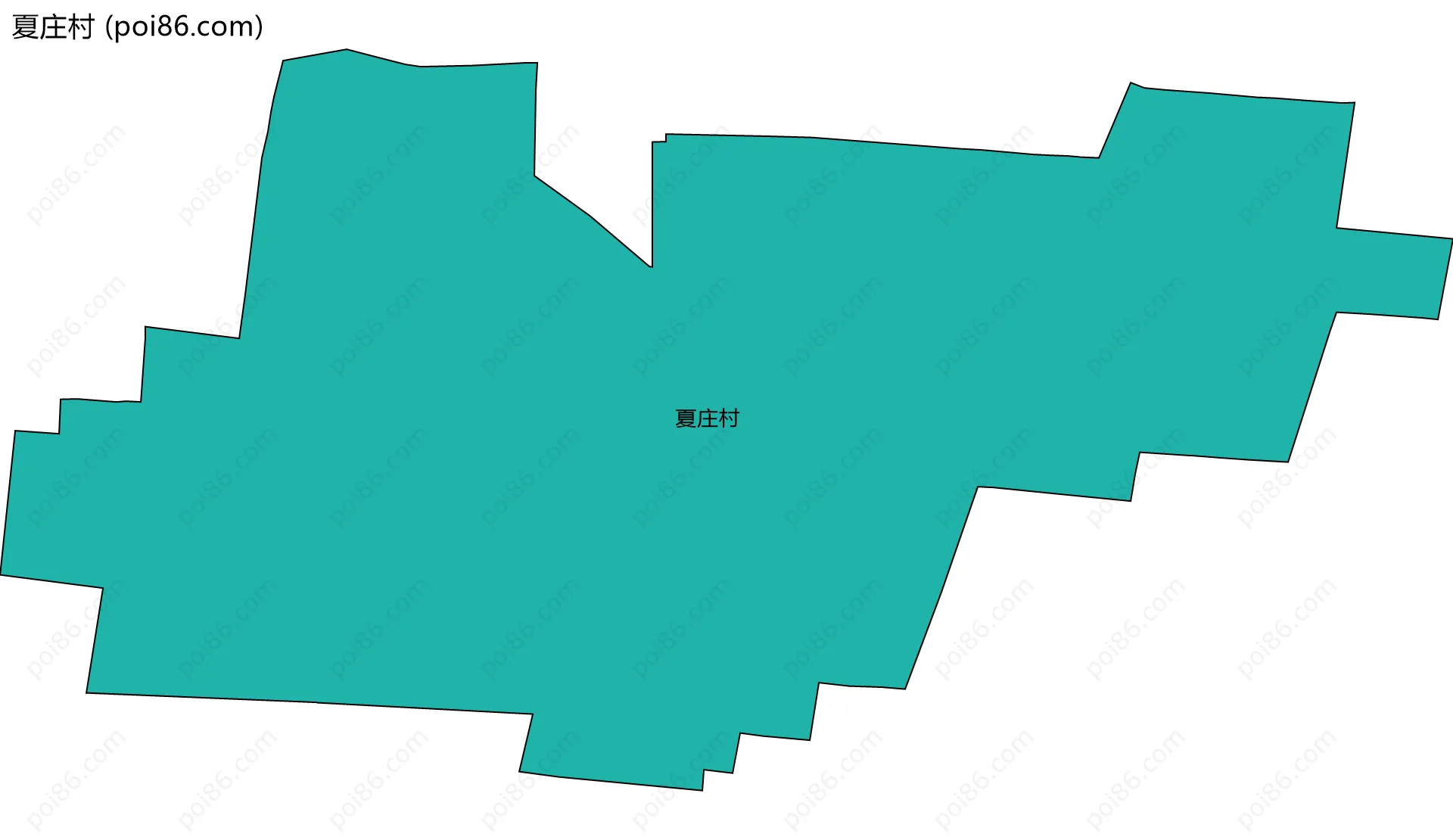 夏庄村边界地图