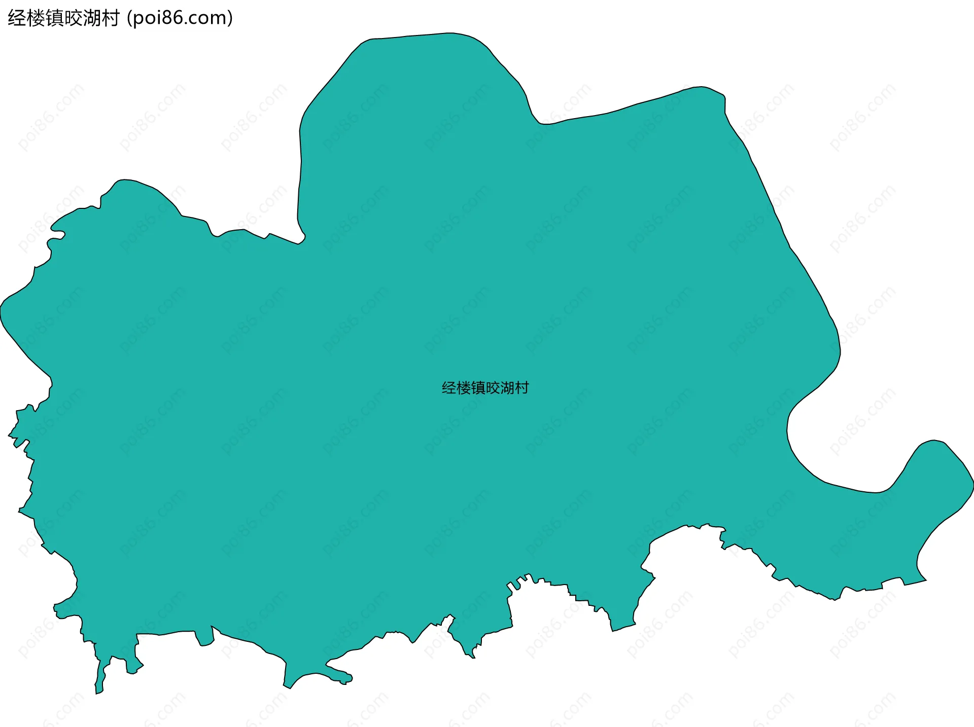 经楼镇晈湖村边界地图