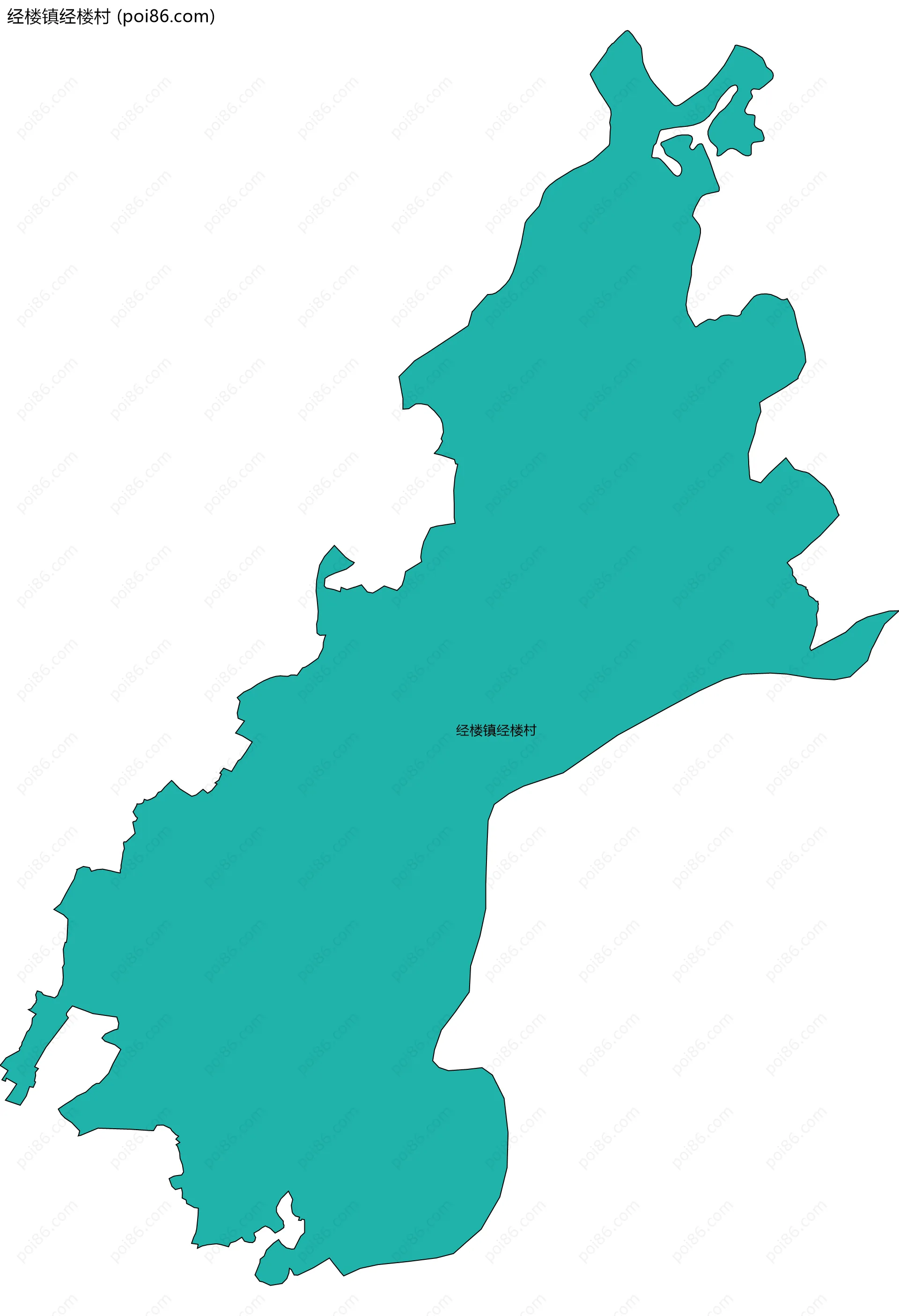 经楼镇经楼村边界地图