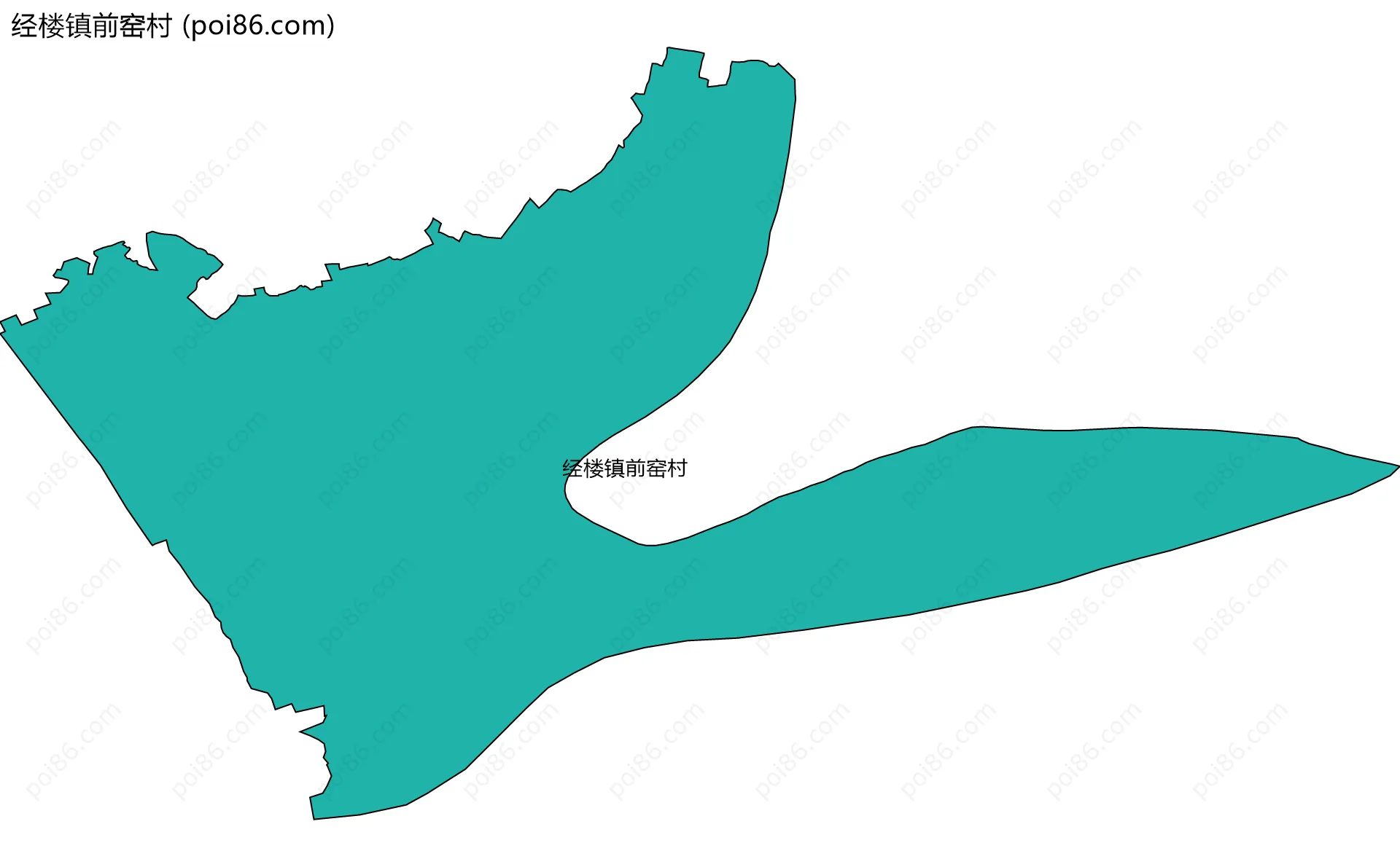 经楼镇前窑村边界地图