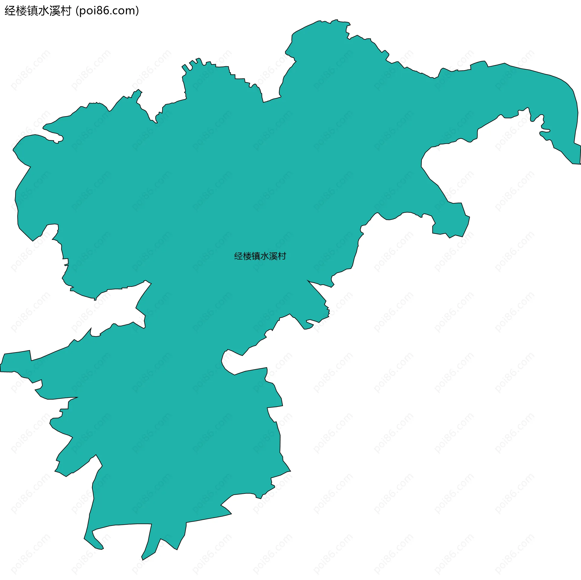 经楼镇水溪村边界地图