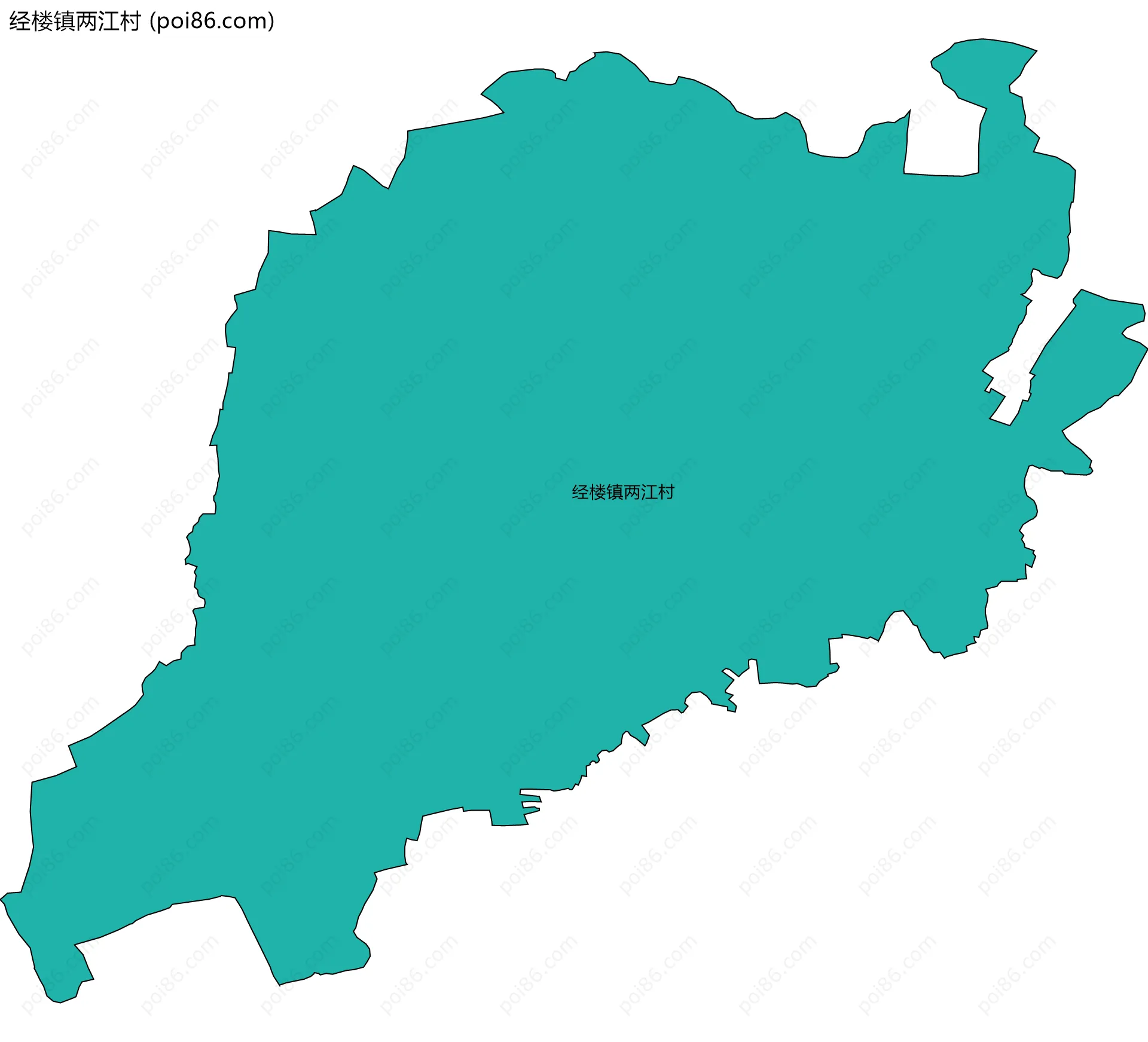 经楼镇两江村边界地图