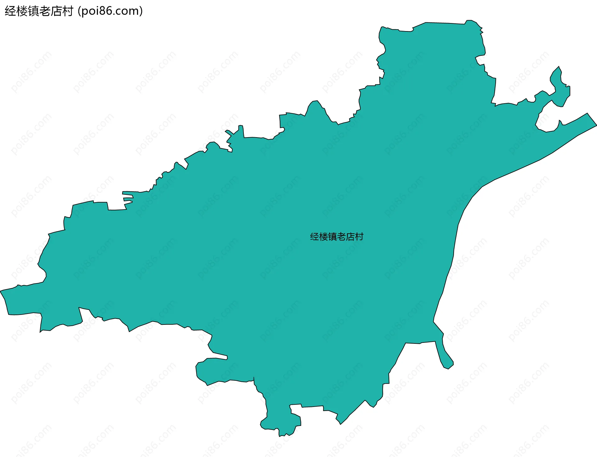经楼镇老店村边界地图
