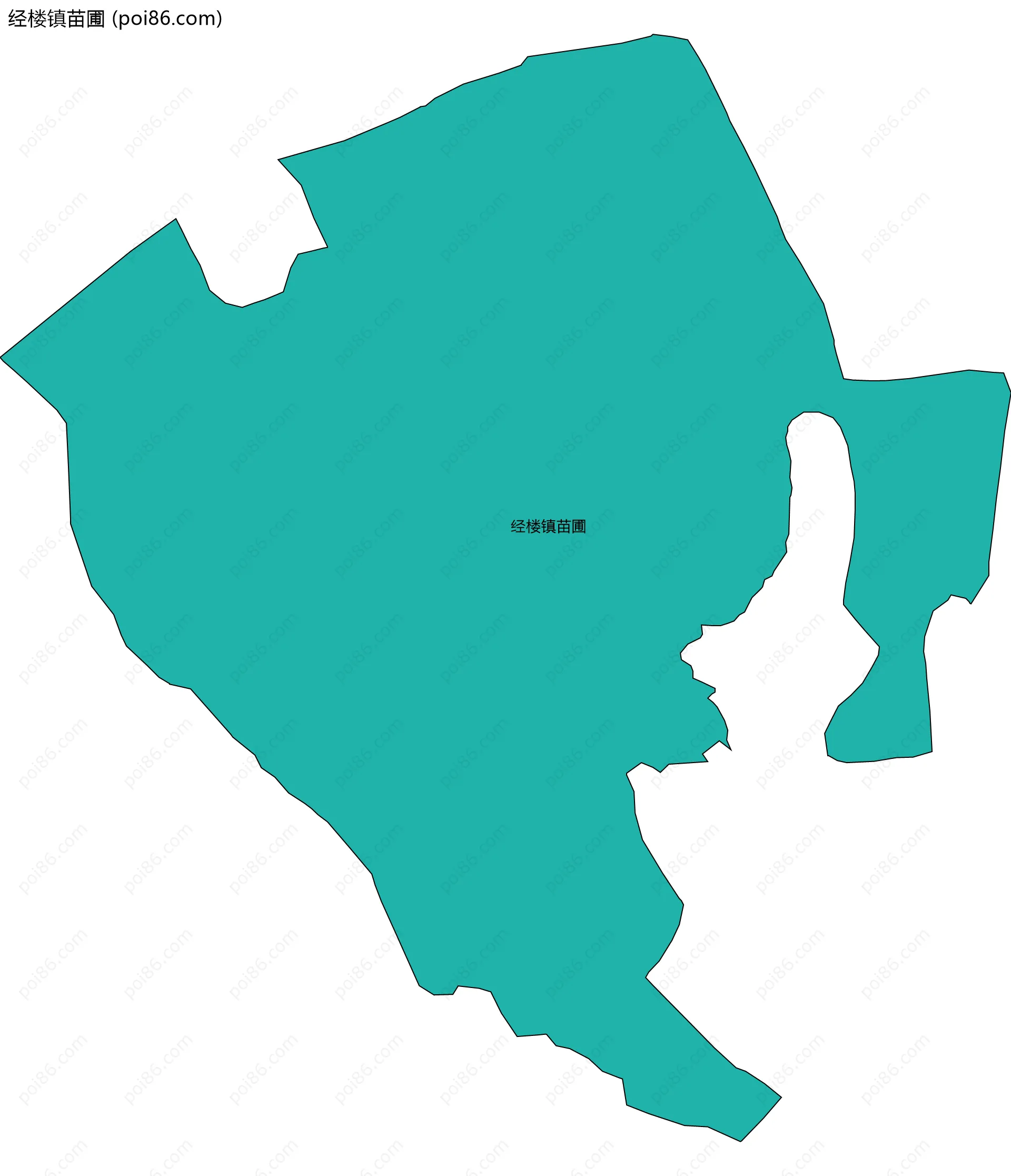 经楼镇苗圃边界地图